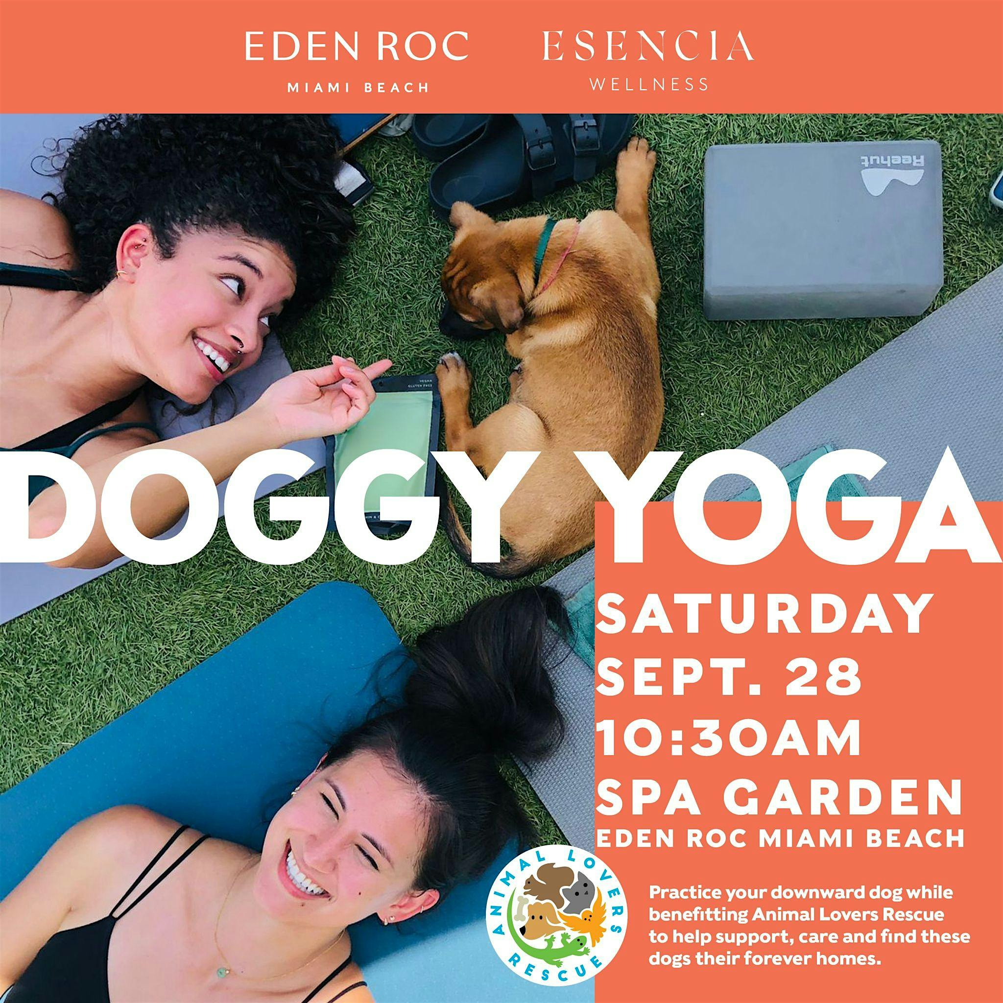 Doggy Yoga For A Good Cause – Miami Beach, FL