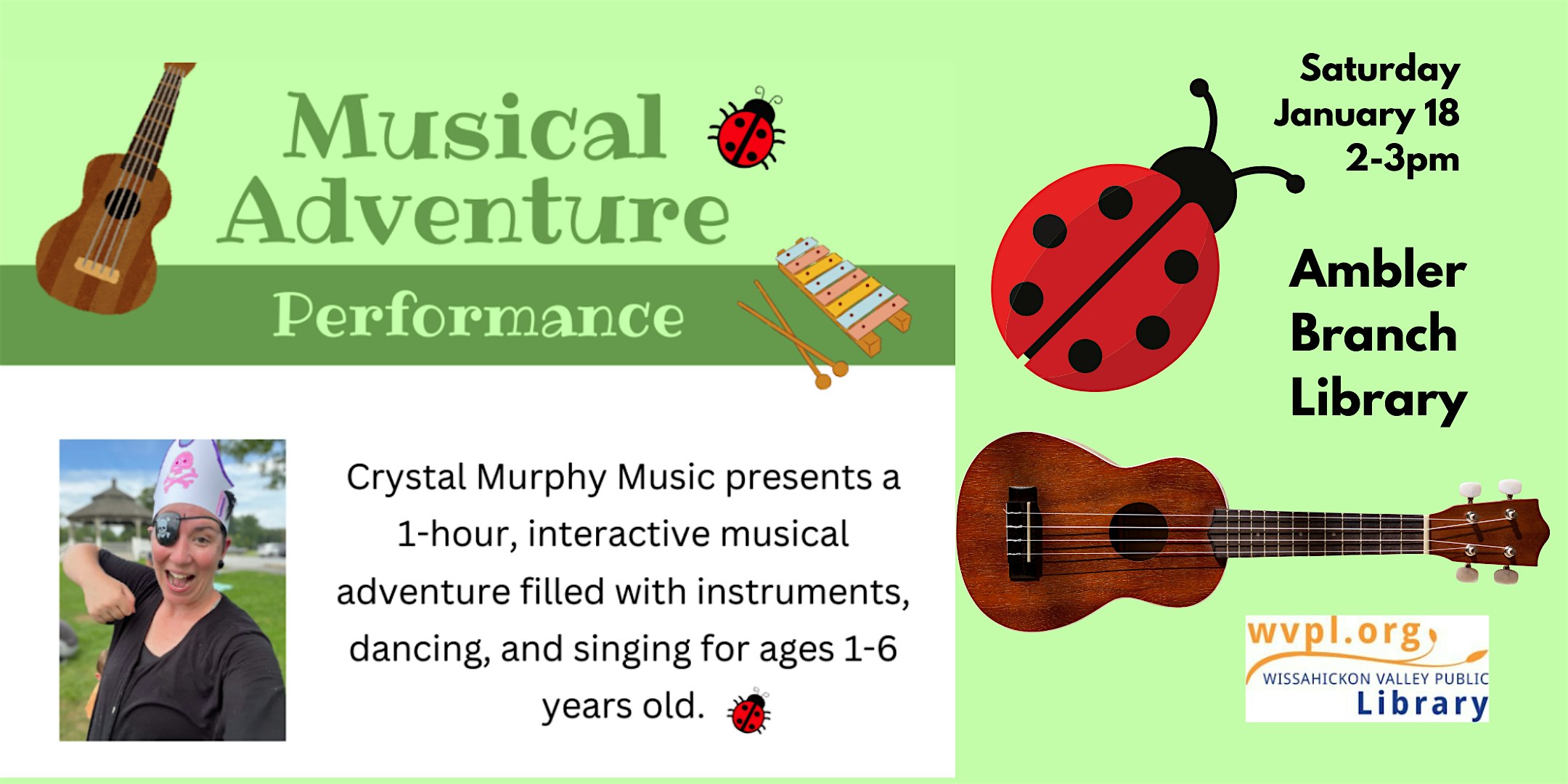 Musical Adventure Performance with Crystal Murphy Music – Ambler, PA