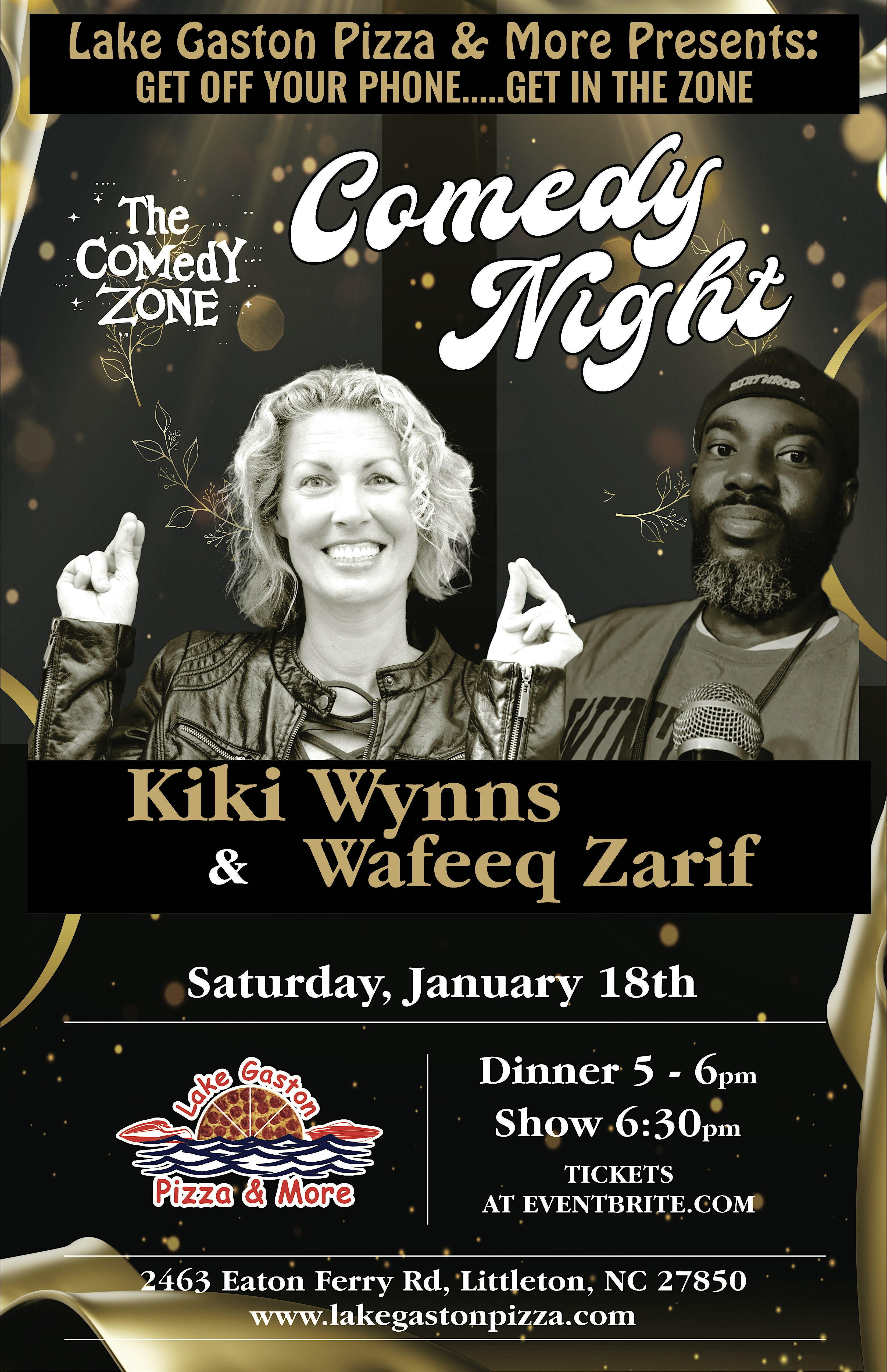 Lake Gaston Pizza & More Presents Comedy Night – Littleton, NC