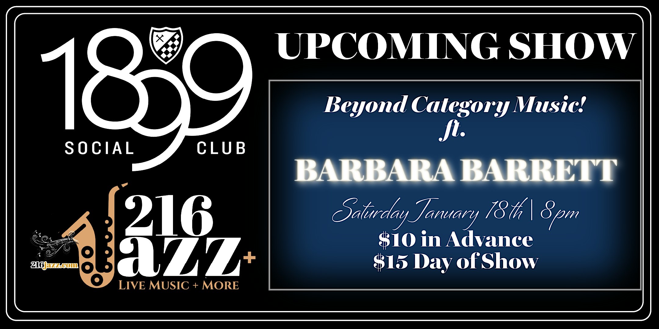 Beyond Category Music! Featuring Barbara Barrett – Shaker Heights, OH