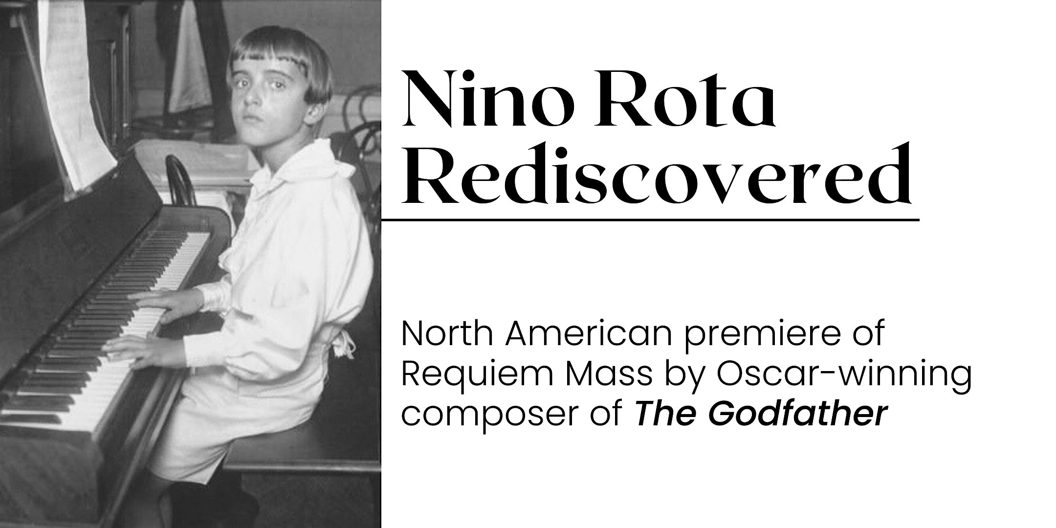 Nino Rota Rediscovered – New York, NY