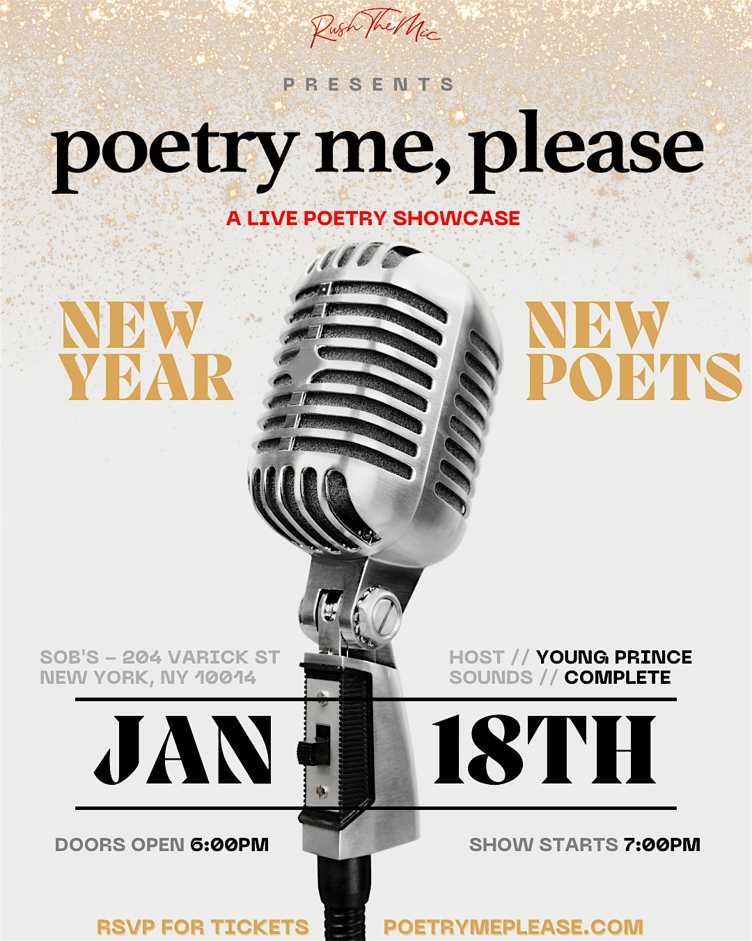 poetry me, please presents: New Year, New Poet – New York, NY