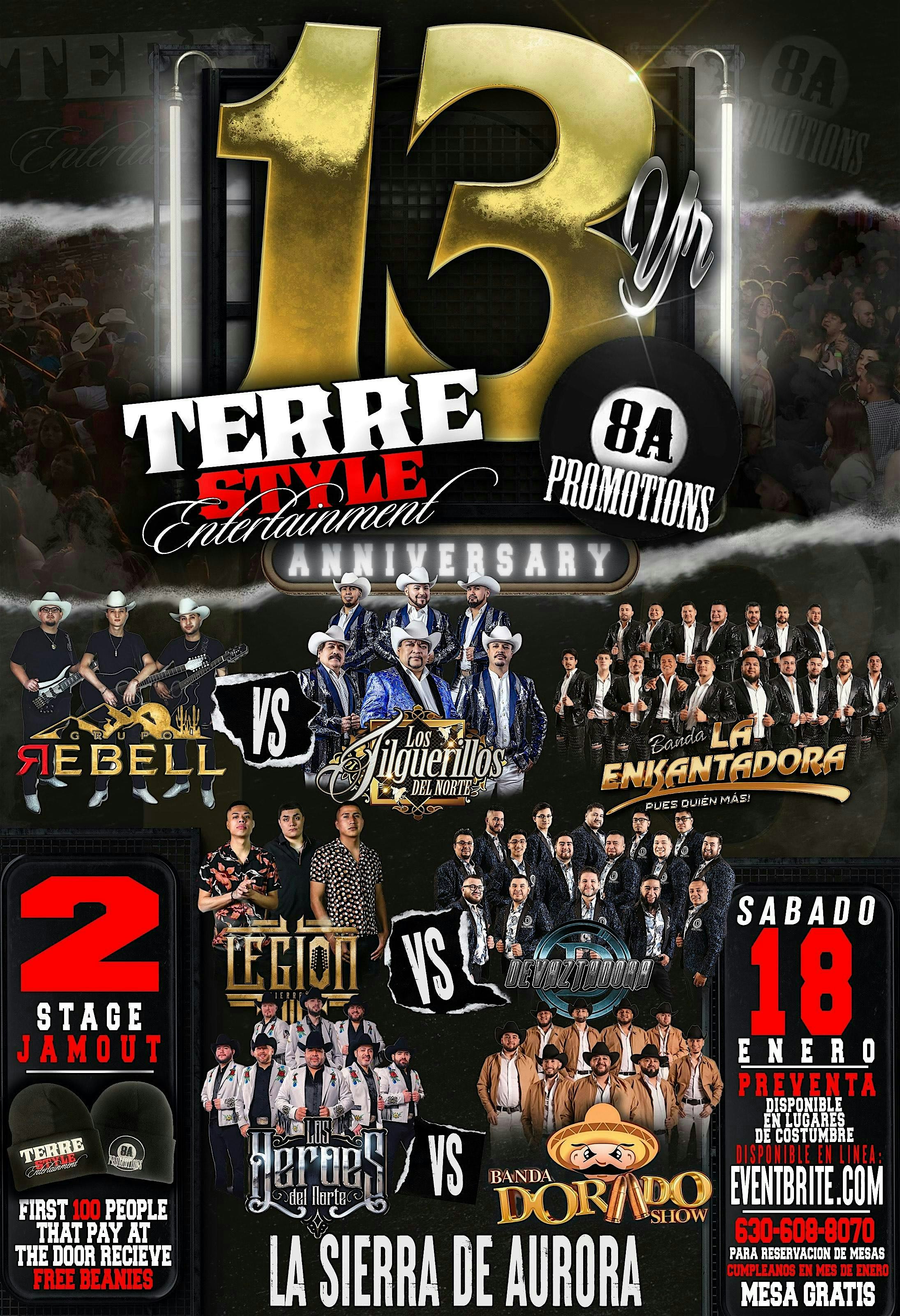 TERRE STYLE ENT. & 8A PRO. ANIVERSARIO #13 – Aurora, IL