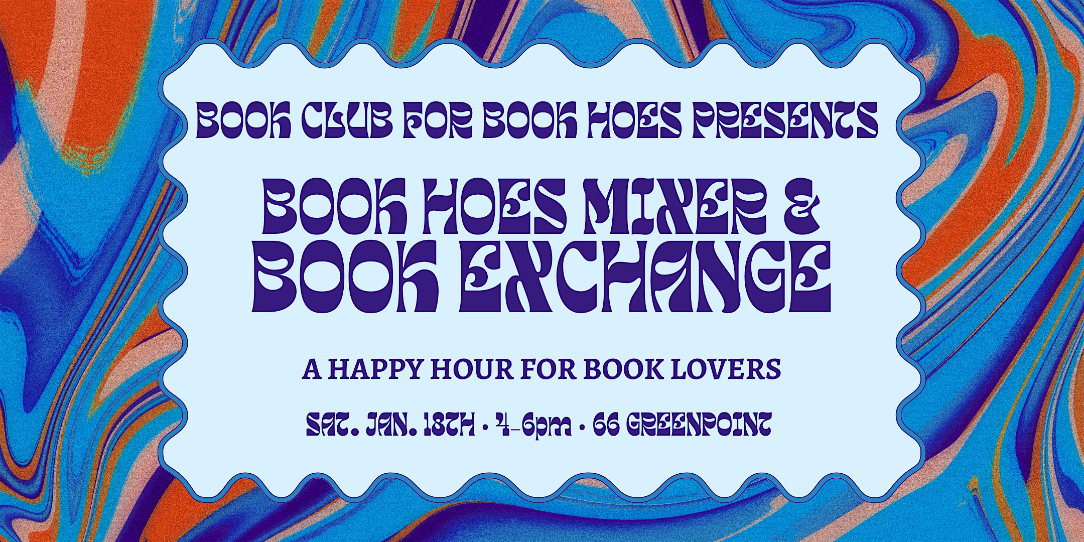 BOOK EXCHANGE & MIXER – Book Club for Book Hoes – Brooklyn, NY