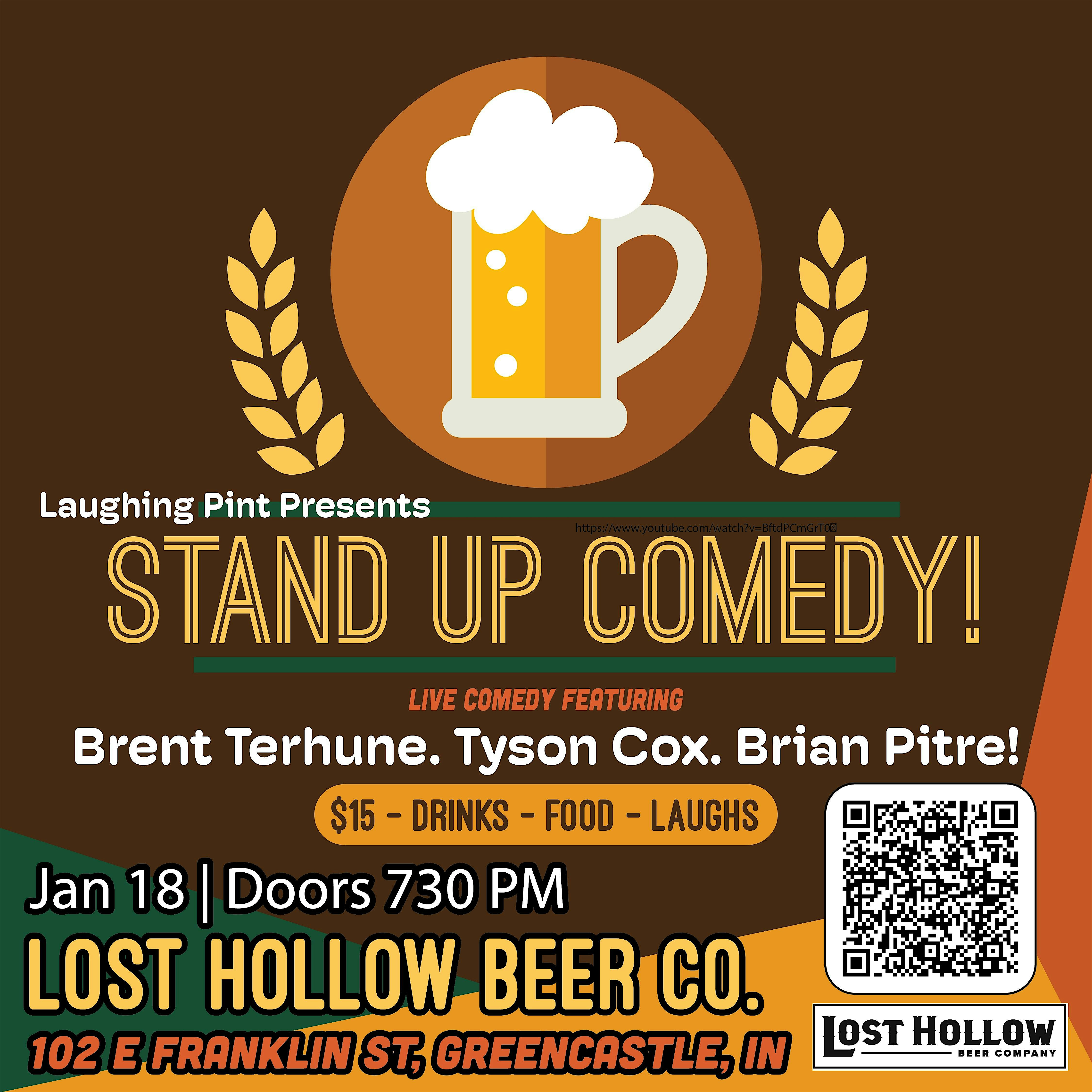 Brent Terhune (Bob and Tom, Sirius XM) Live at Lost Hollow Beer Co. – Greencastle, IN