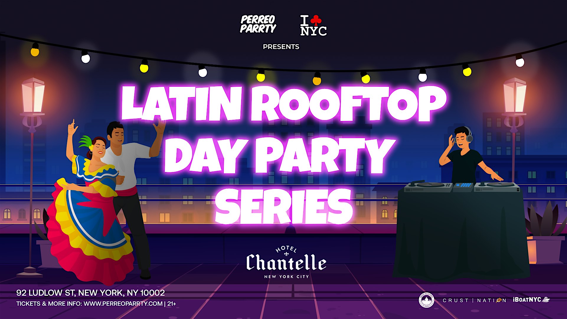 Latin & Reggaeton Rooftop Party NYC – New York, NY