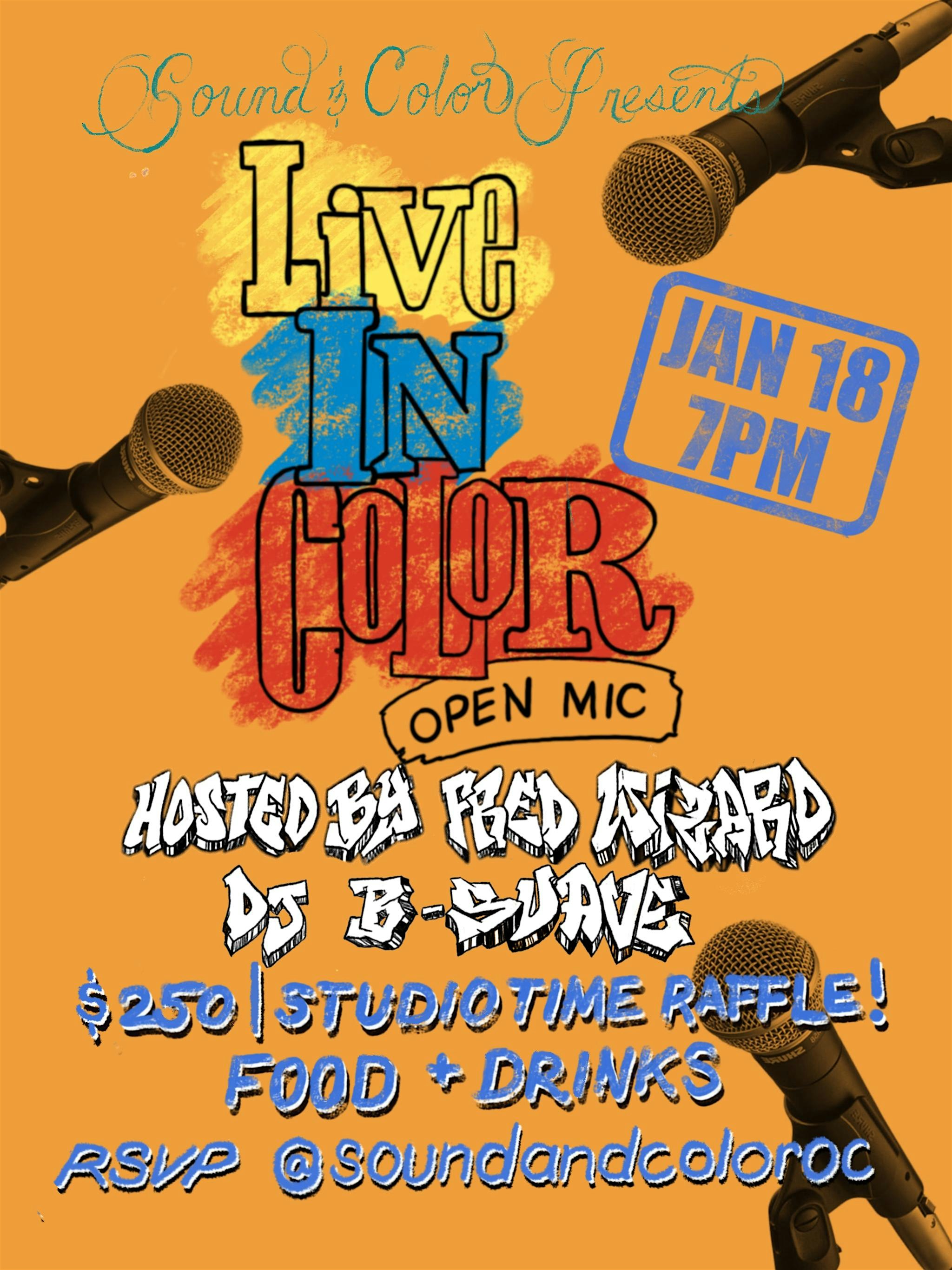 LIVE IN COLOR OPEN MIC – Santa Ana, CA