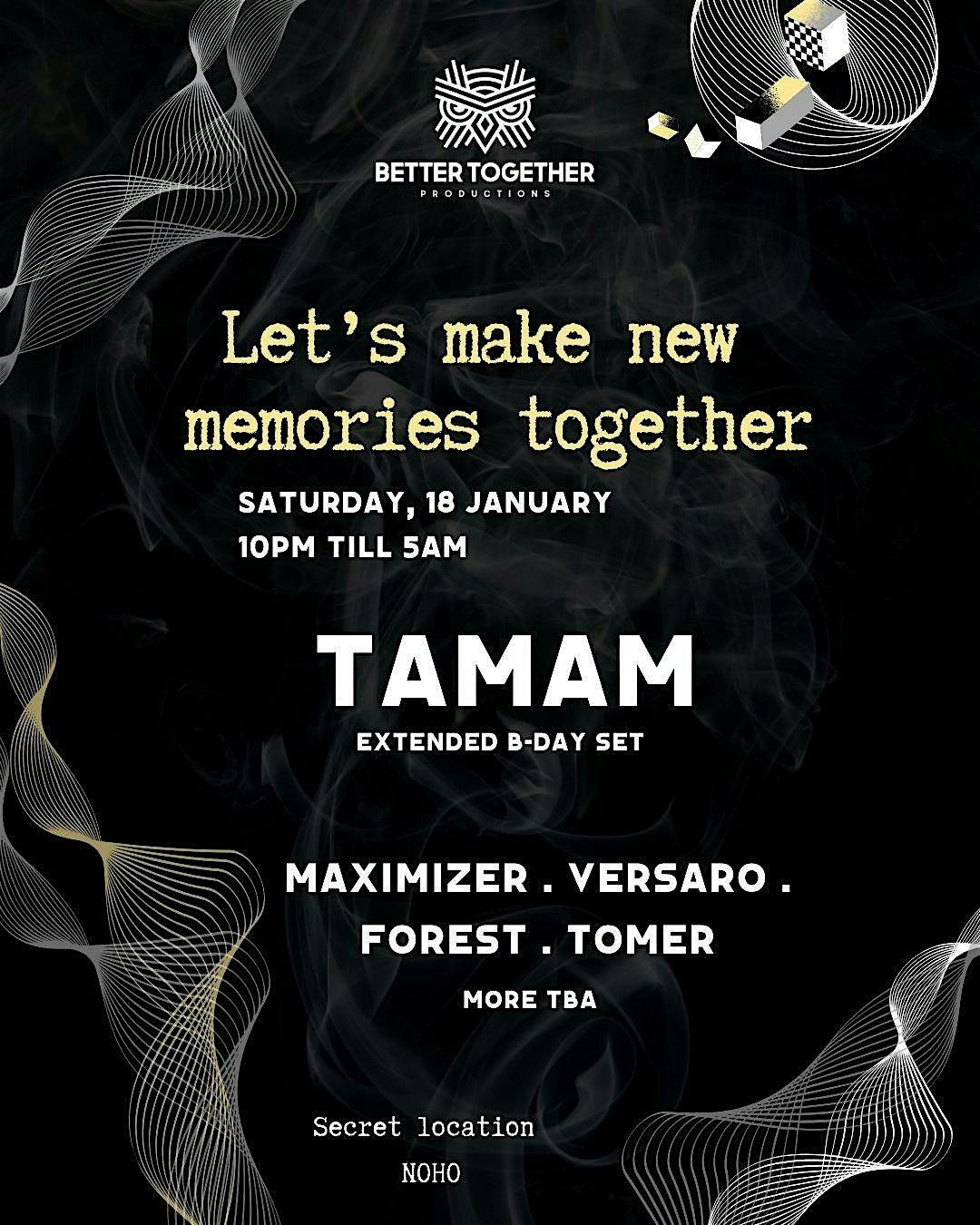 Better Together Present Berlin Style Tamam B-Day – Los Angeles, CA