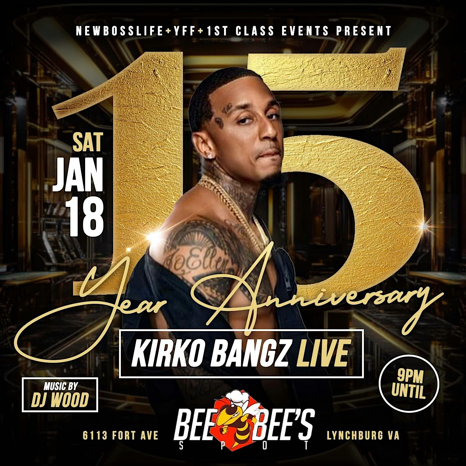 Kirko Bangz live January 18 NBL & YFF ANNIVERSARY – Lynchburg, VA