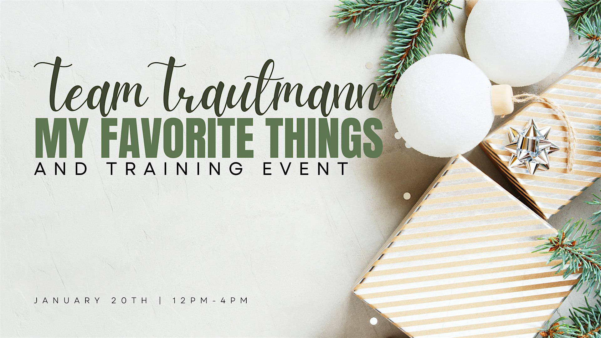 Team Trautmann My Favorite Things & Training Event – Theresa, WI