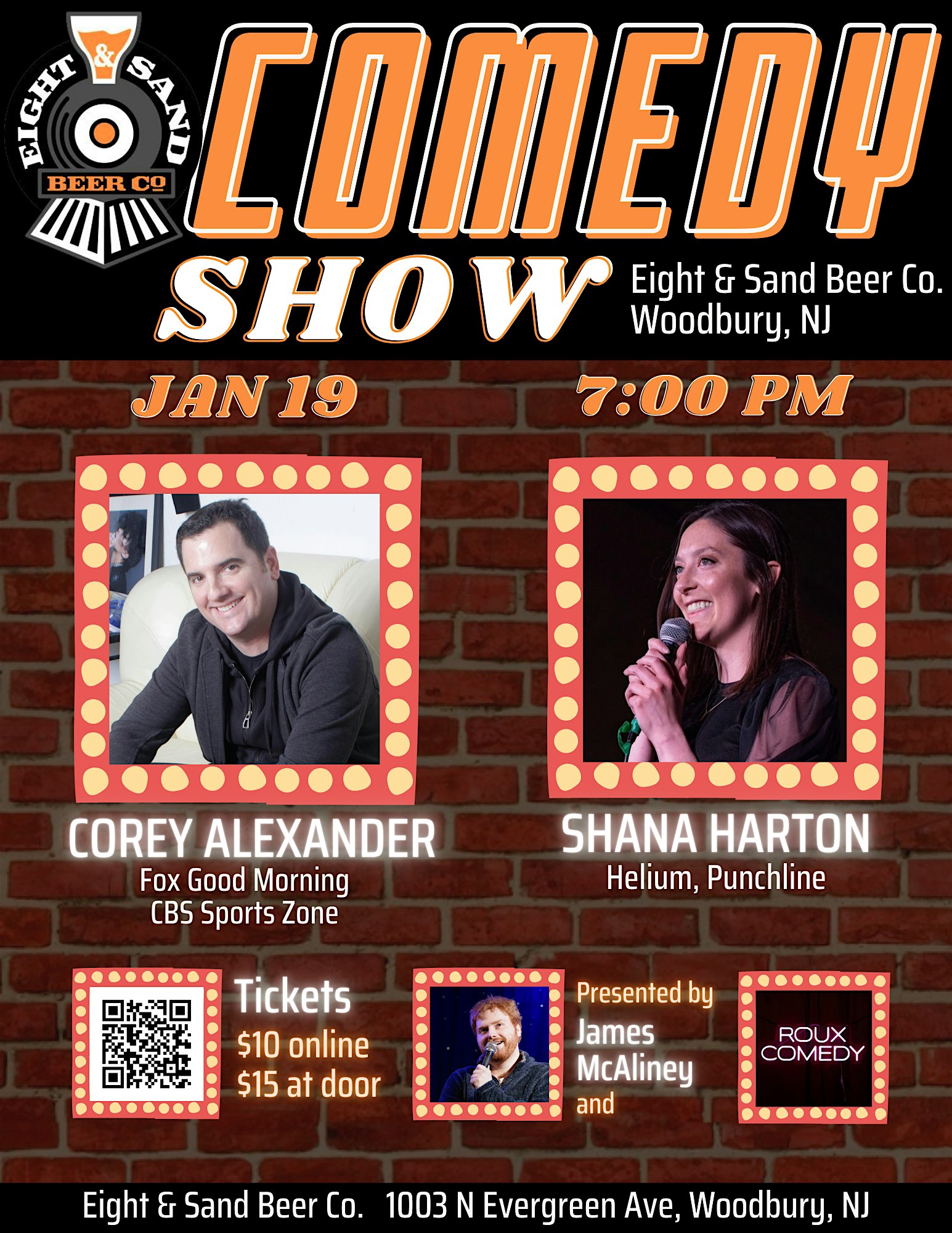 Eight and Sand Comedy Show – Woodbury, NJ