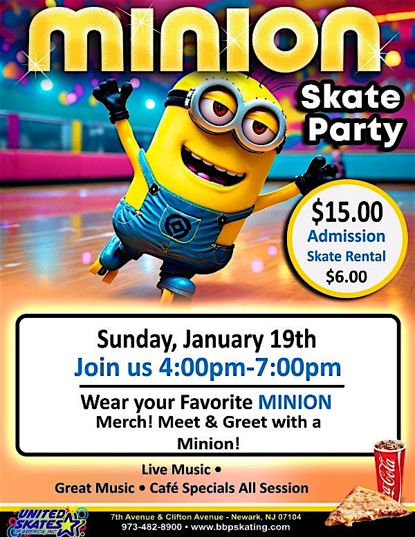 Minion Skate Party – Newark, NJ