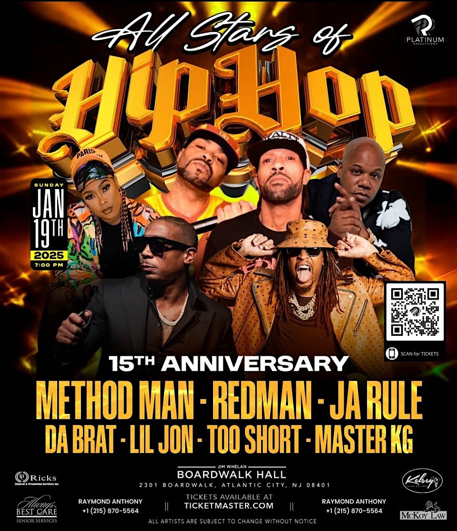 All Stars of Hip Hop Live in Atlantic City – Atlantic City, NJ