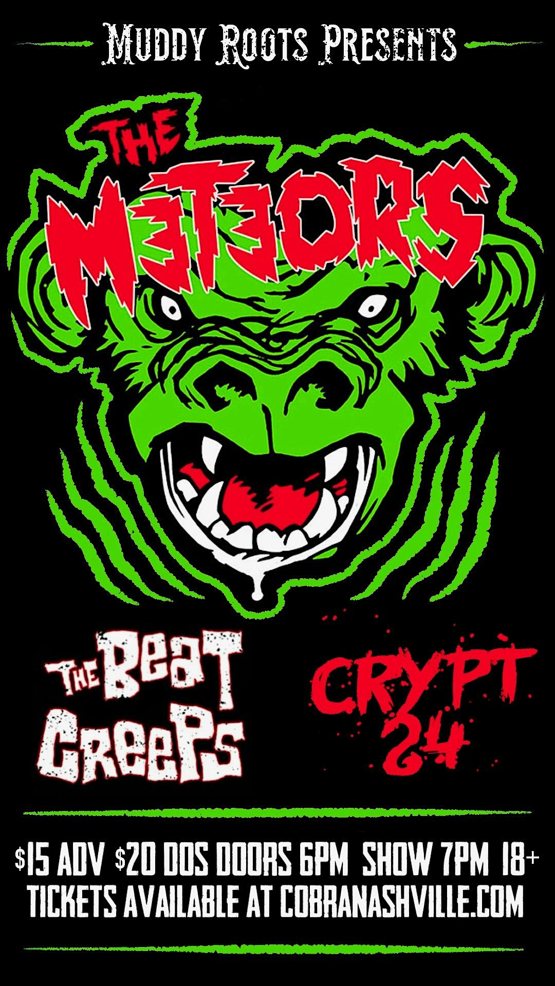 Front Bar: The Meteors | Beat Creeps | Crypt 24 – Nashville, TN