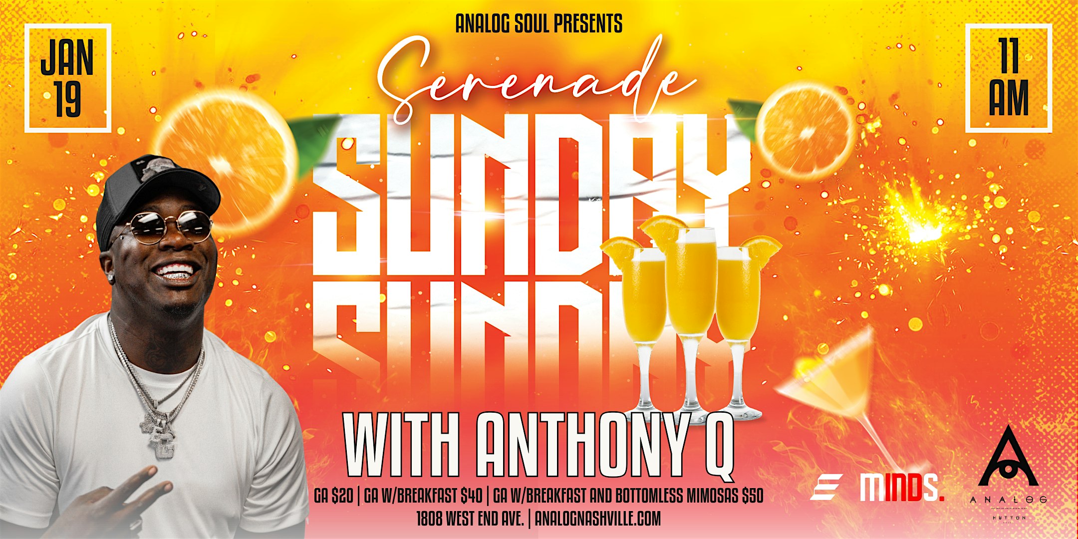 Analog Soul Presents Sunday Serenade with Anthony Q – Nashville, TN