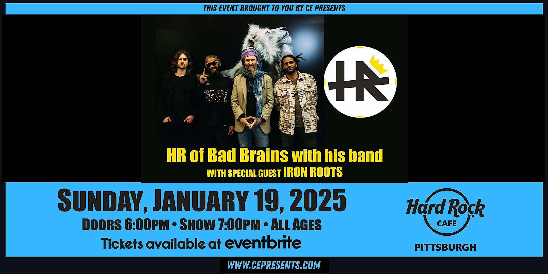 H.R. (of Bad Brains) – Pittsburgh, PA