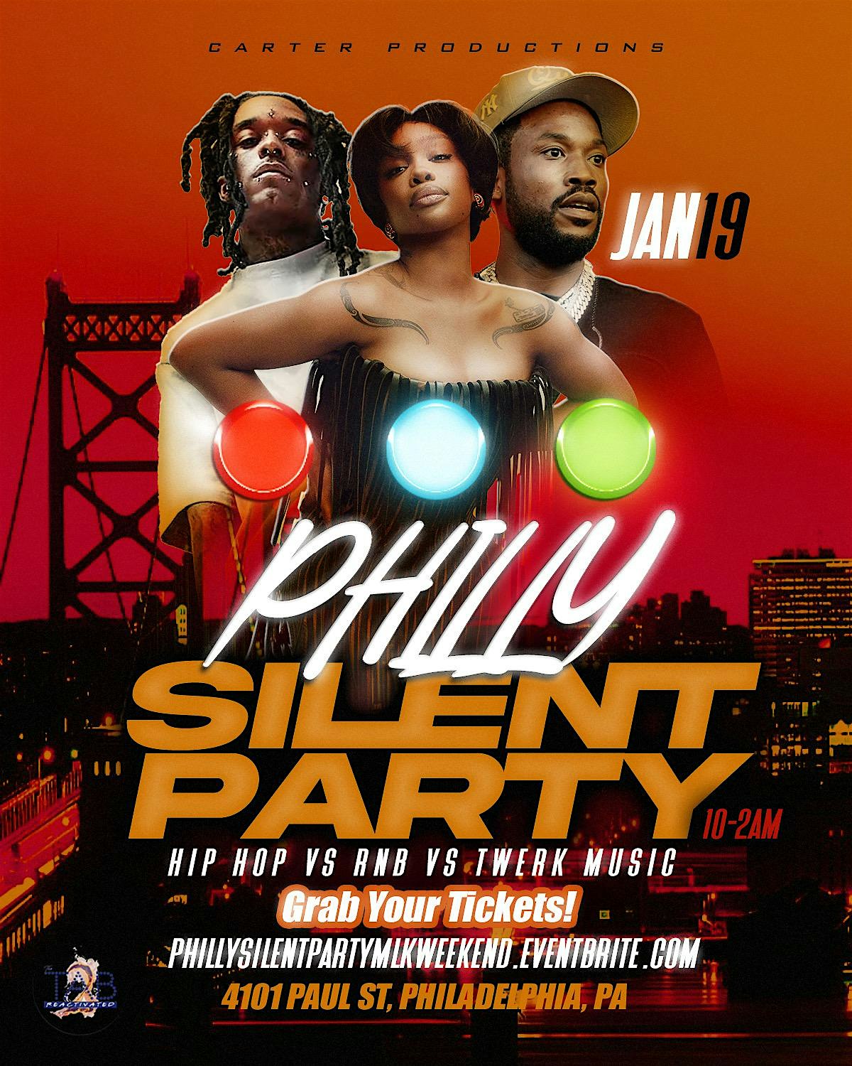 PHILLY OFFICIAL SILENT PARTY – Philadelphia, PA