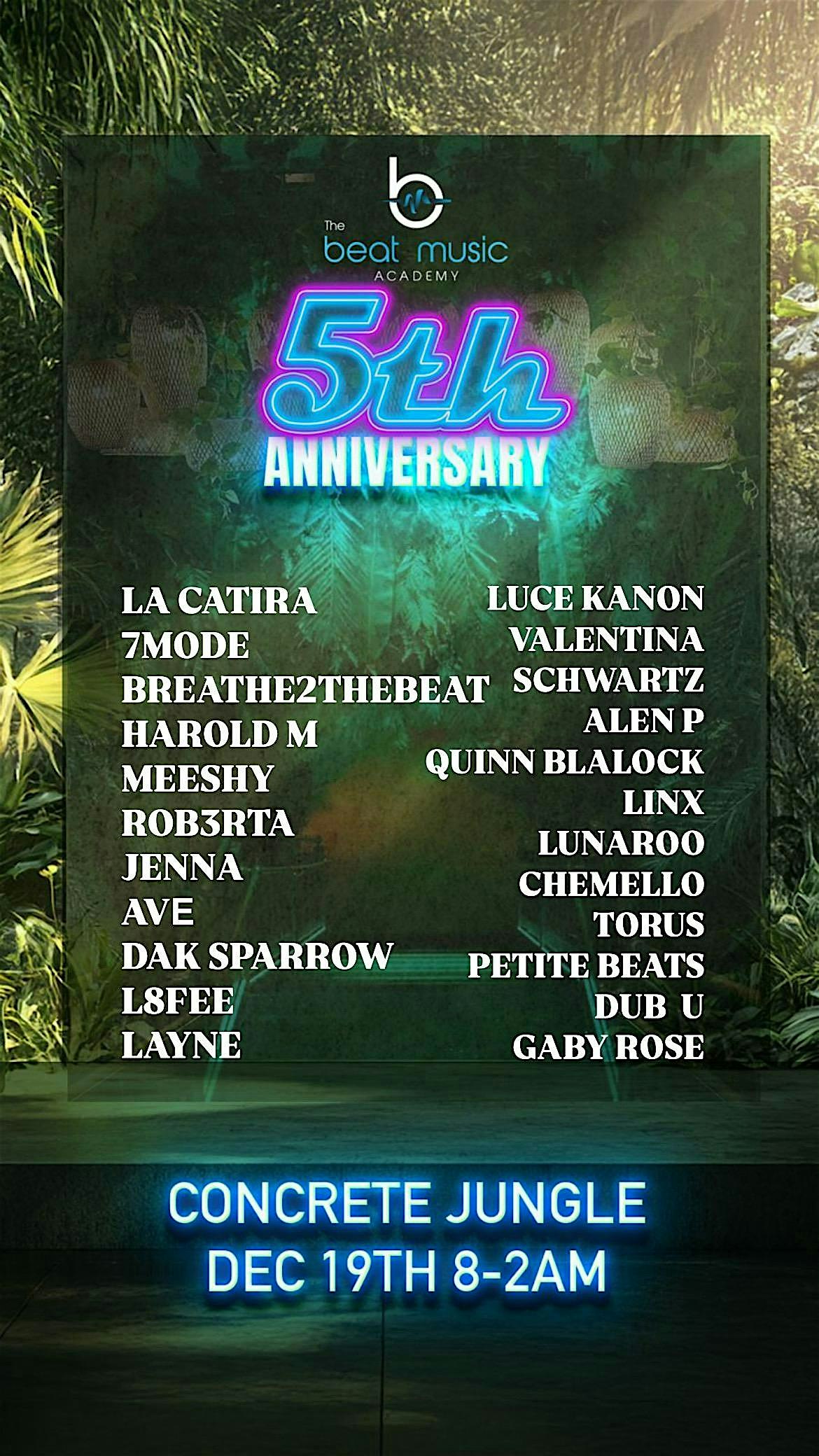 Beat Music Academy 5 Year Anniversary Party – St. Petersburg, FL