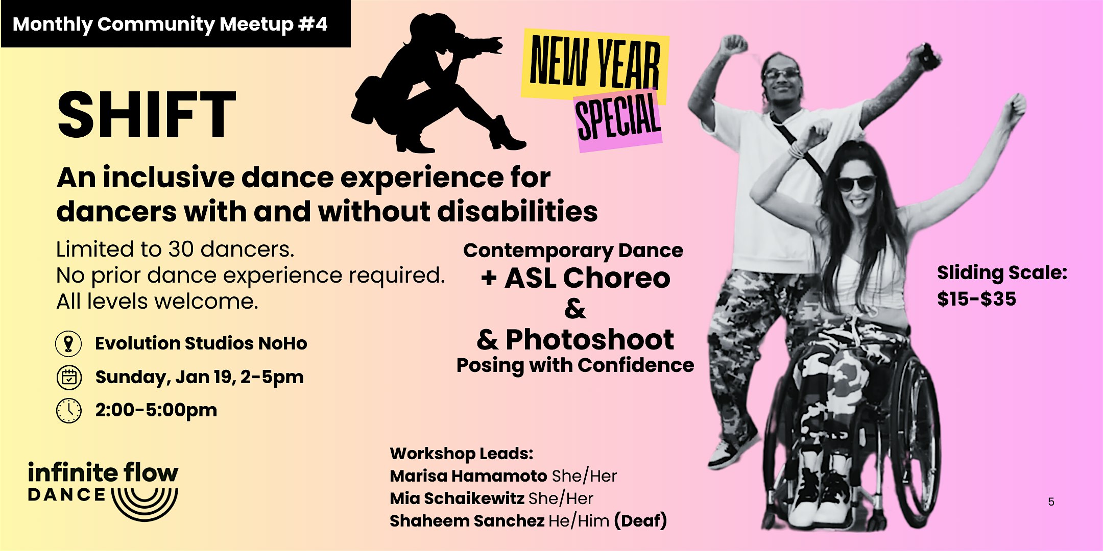 SHIFT: An inclusive dance event for dancers with and without disabilities – Los Angeles, CA