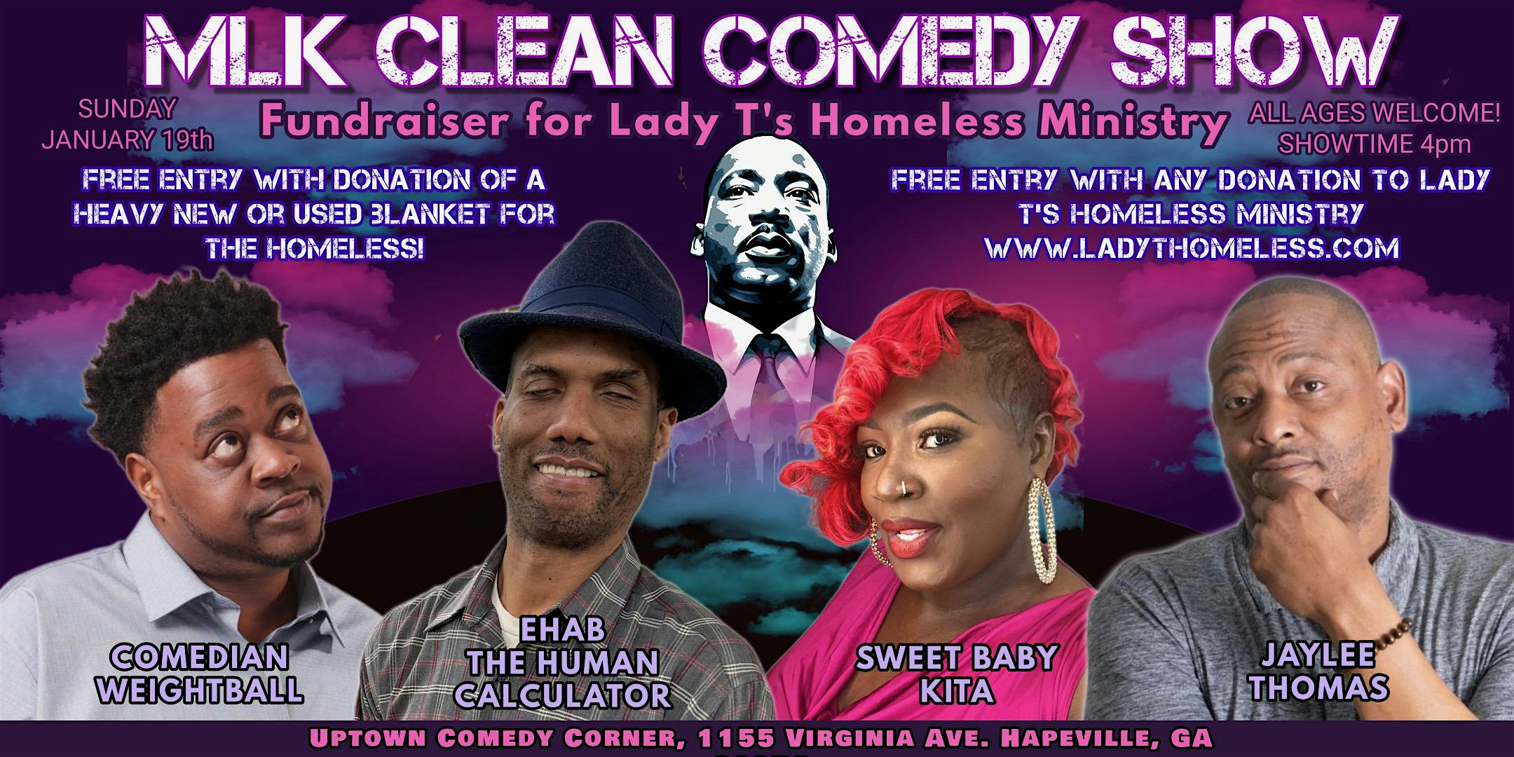 MLK Clean Comedy Show Fundraiser, Hosted by WeightBall – Hapeville, GA