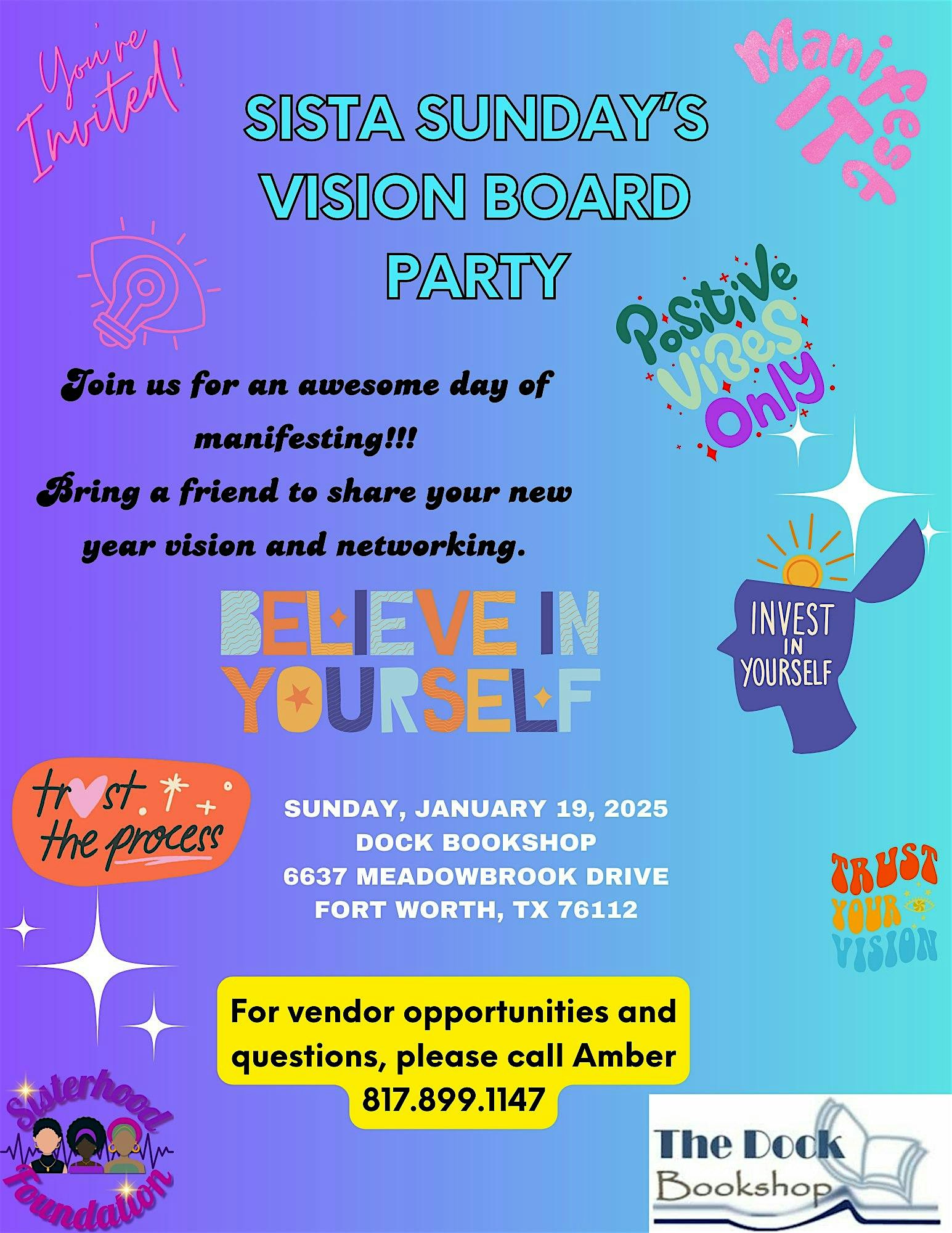 Sista Sunday’s Vision Board Party – Fort Worth, TX