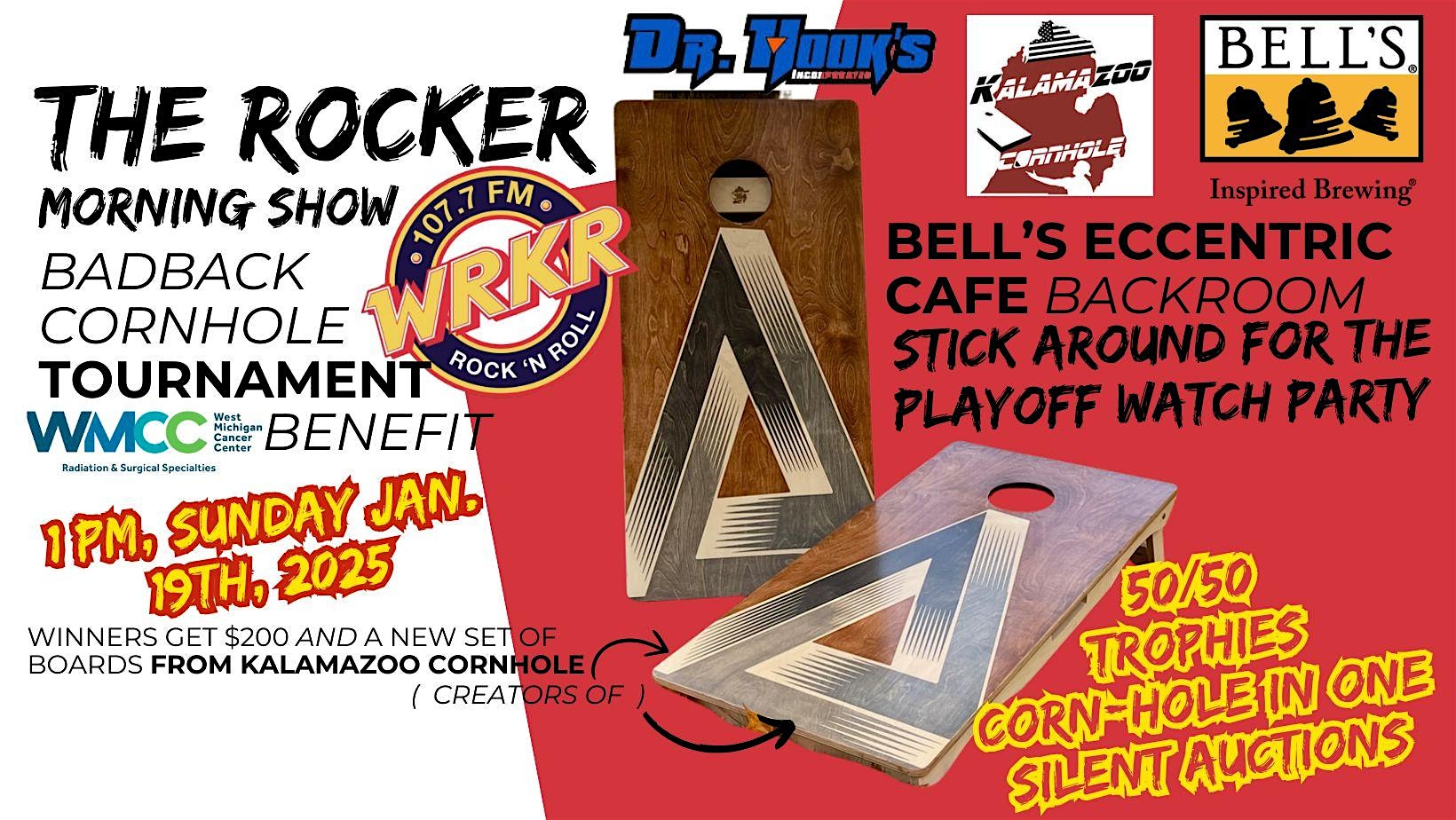 Rocker Bad Back Cornhole Tournament – Kalamazoo, MI