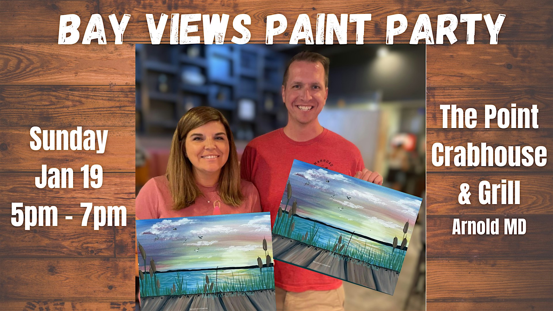 Paint Party: Bay View @ The Point Crab House & Grill – Arnold, MD