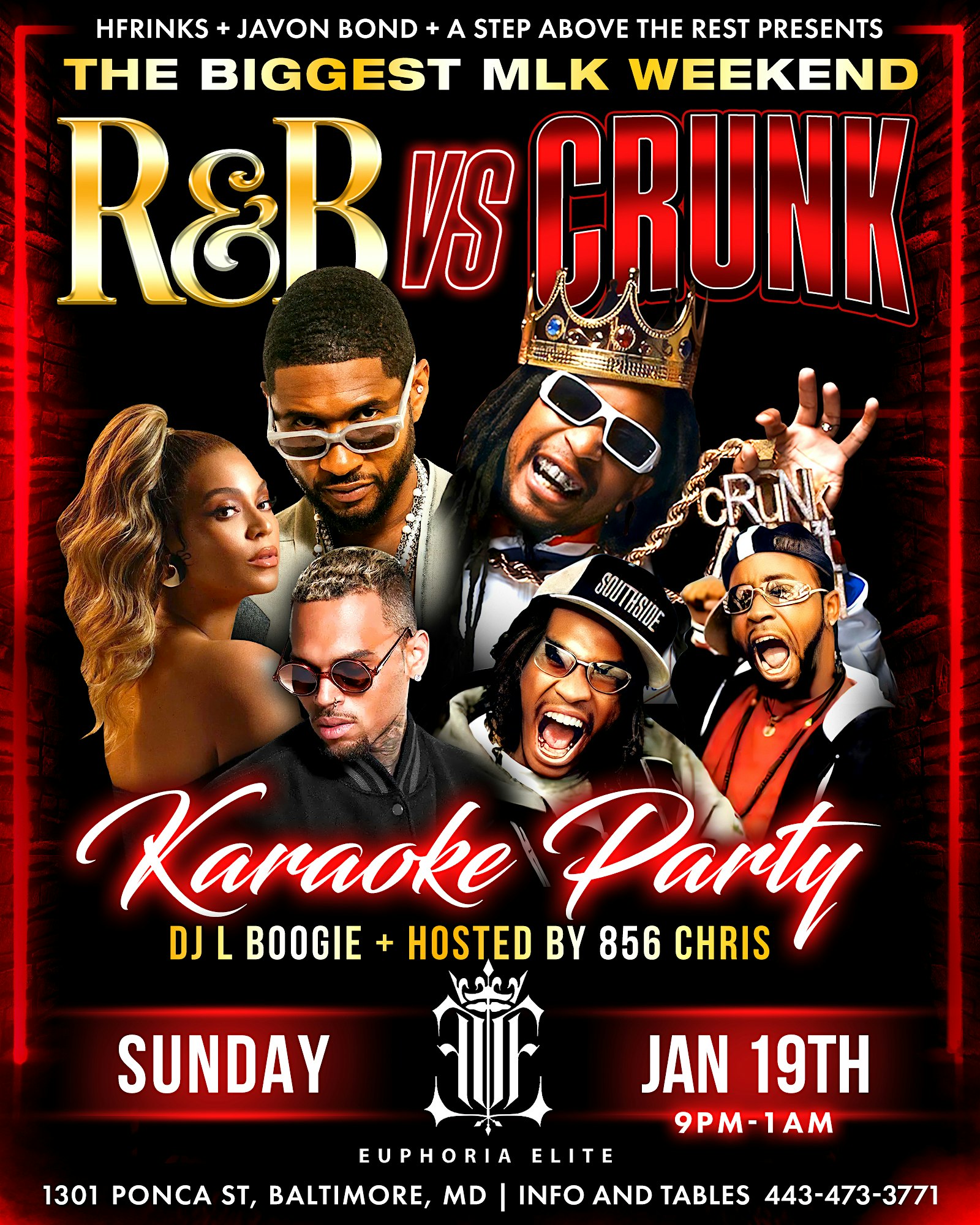 R&B VS CRUNK KARAOKE PARTY – Baltimore, MD