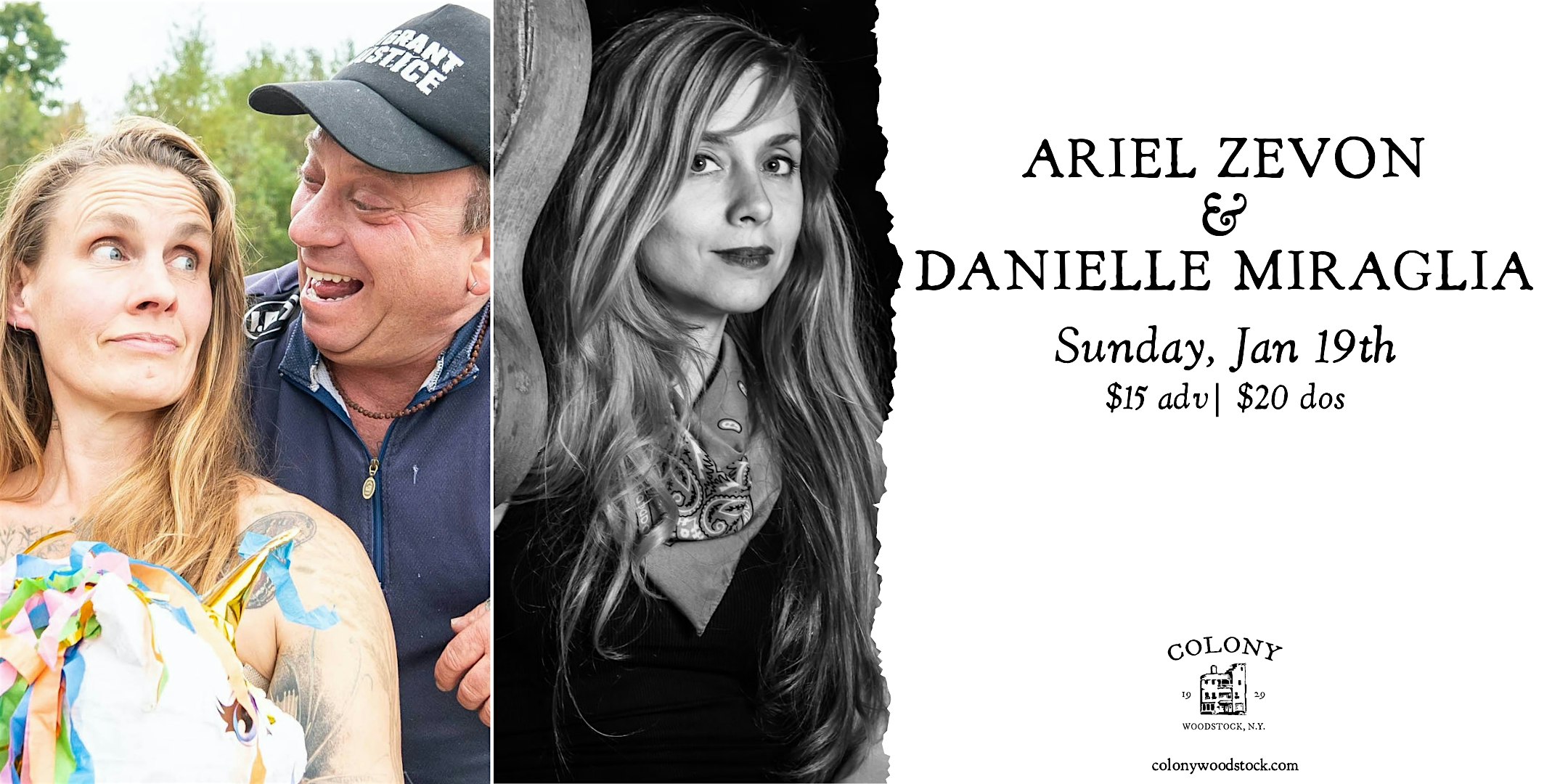 Ariel Zevon and Danielle Miraglia – Woodstock, NY