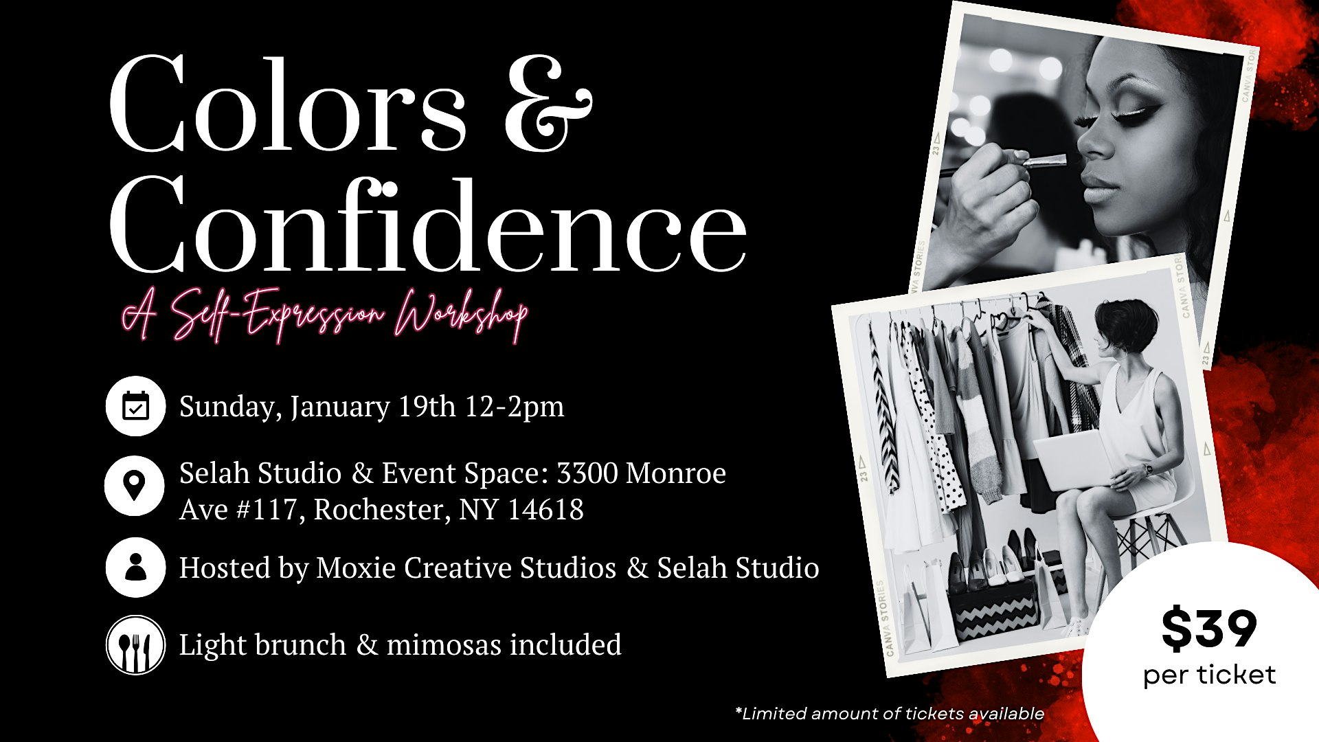 Colors & Confidence: A Self-Expression Workshop – Rochester, NY