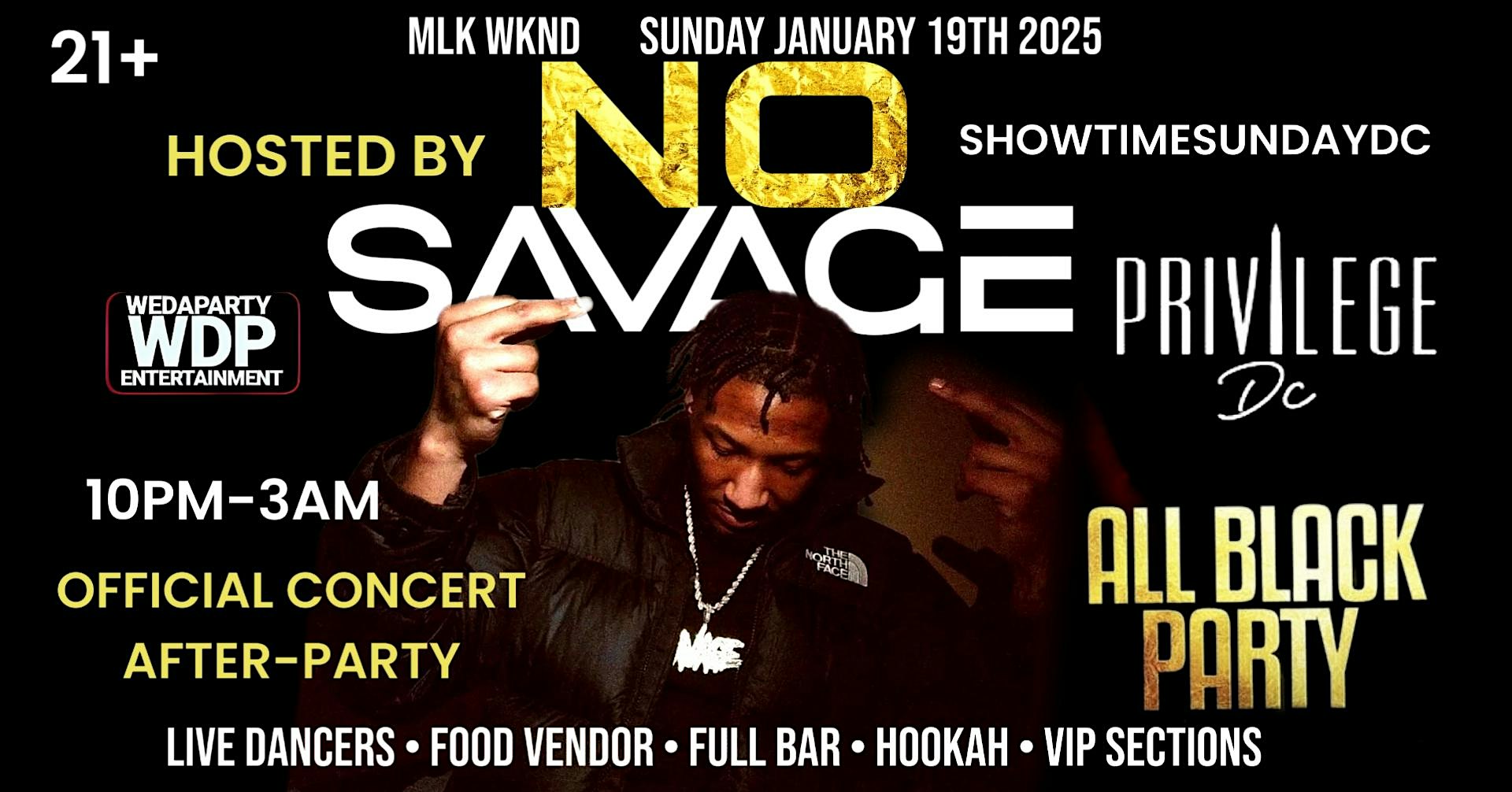 NO SAVAGE HOST OFFICIAL CONCERT AFTER-PARTY – Washington, DC