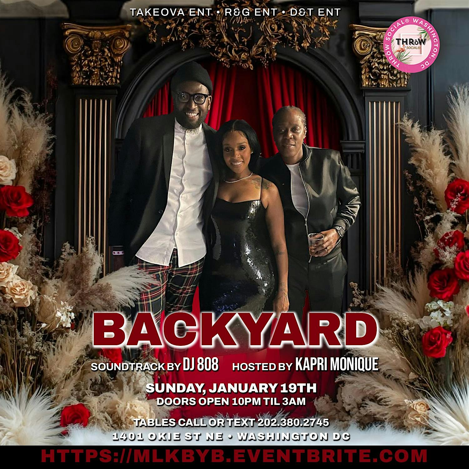 MLK WEEKEND WITH THE BACKYARD BAND AT THROWSOCIAL – Washington, DC