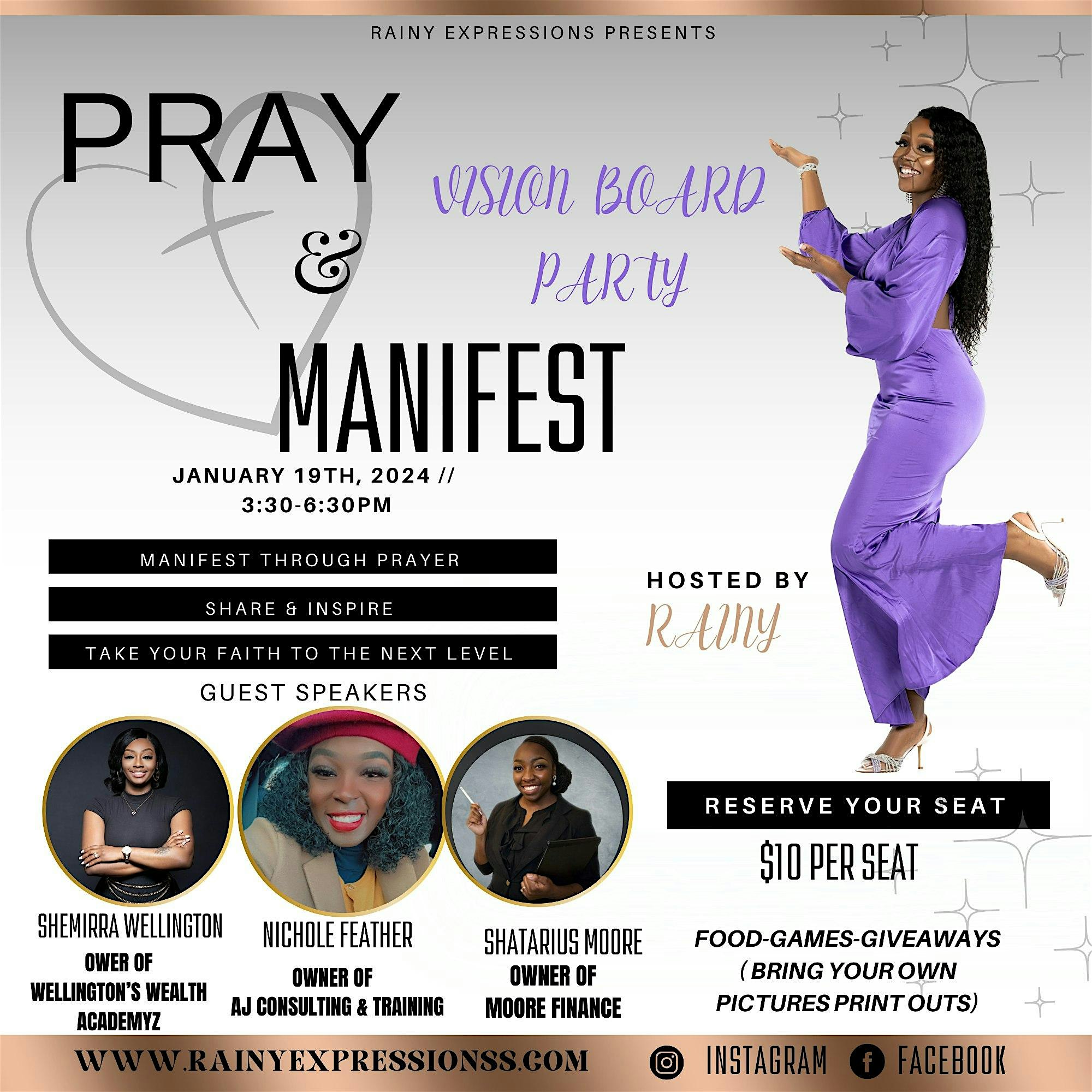 PRAY & MANIFEST VISION BOARD PARTY – Montgomery, AL