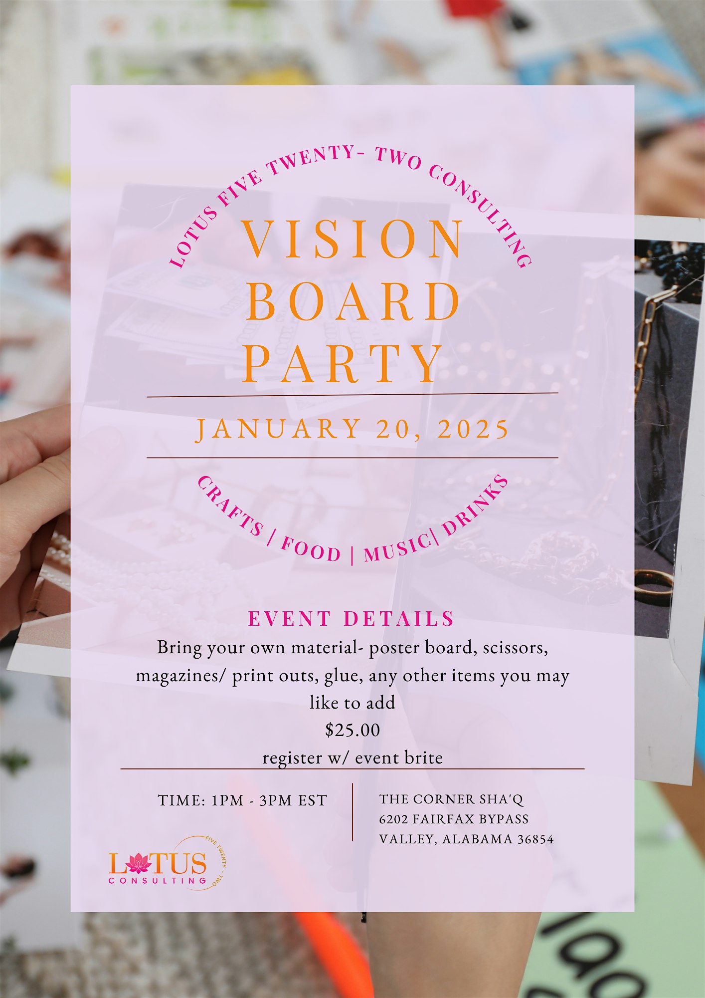 Vision Board Party – Valley, AL