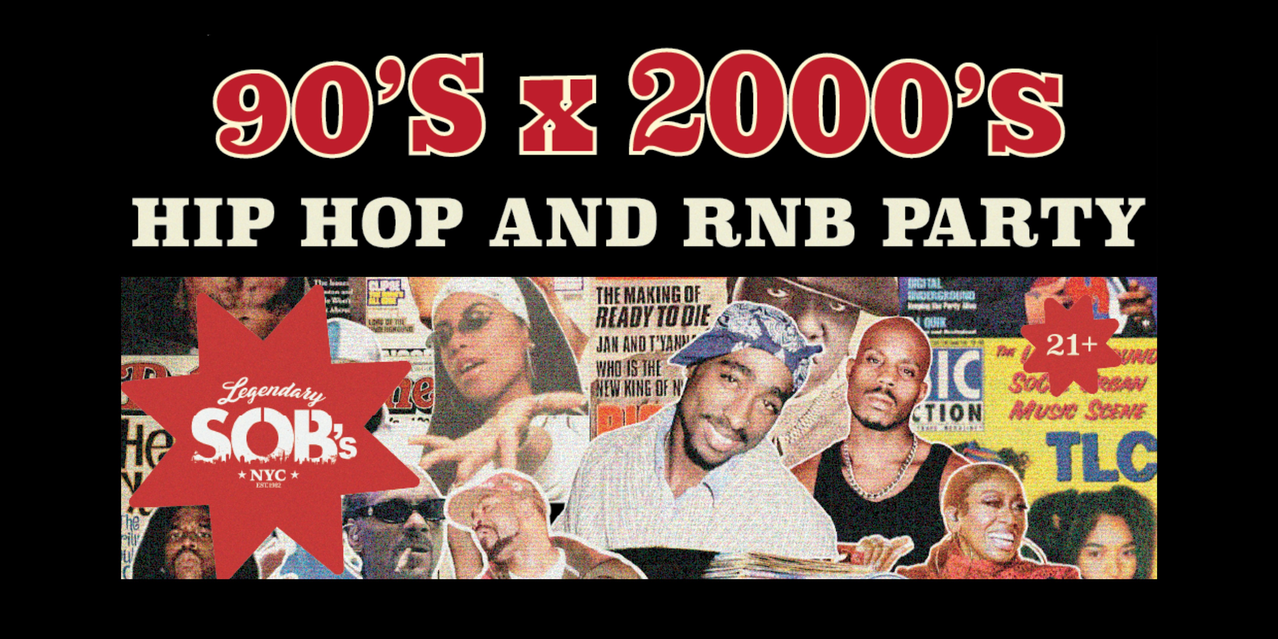 90’s x 2000’s Hip Hop and RnB Party – New York, NY