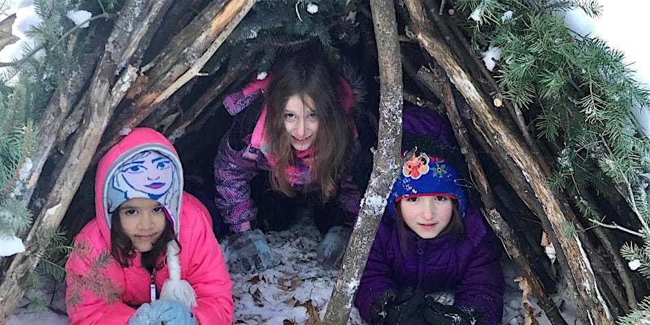 Snow Fort and Campfire – Rochester, MI