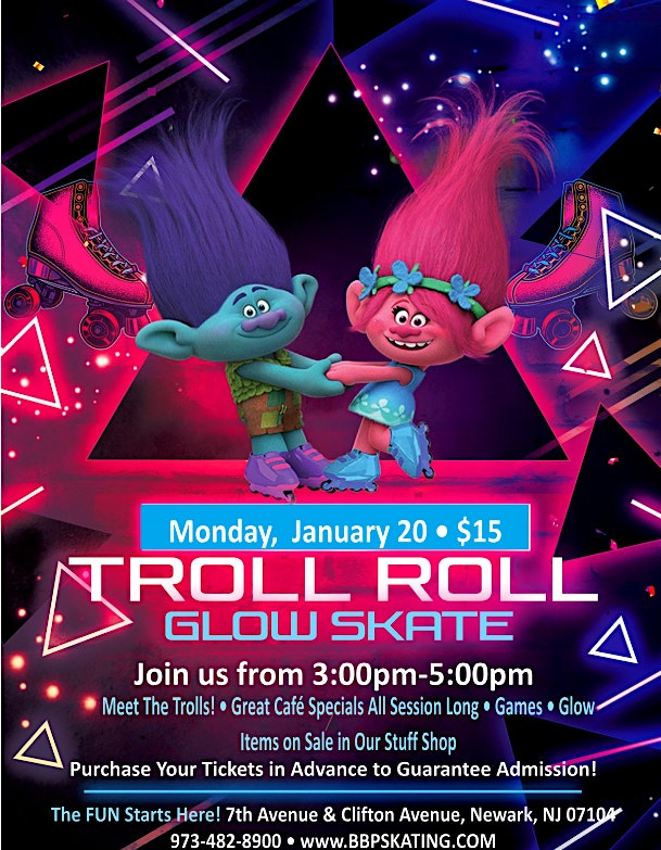 Trolls Skate Party – Newark, NJ