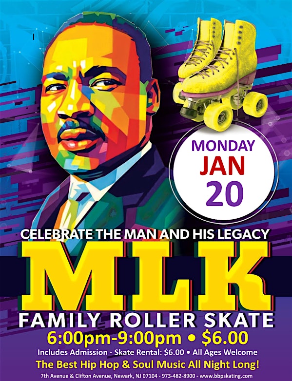 MLK Monday Family Skate Extended – Newark, NJ