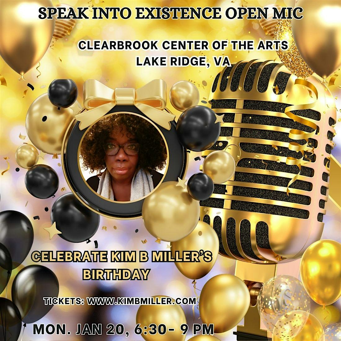 Speak Into Existence Open Mic (Jan 2025) – Lake Ridge, VA