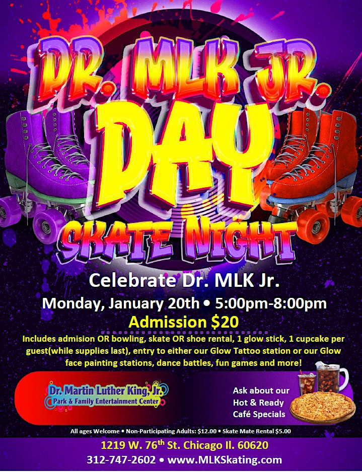 Dr. MLK Jr. Day Skate Night – Chicago, IL