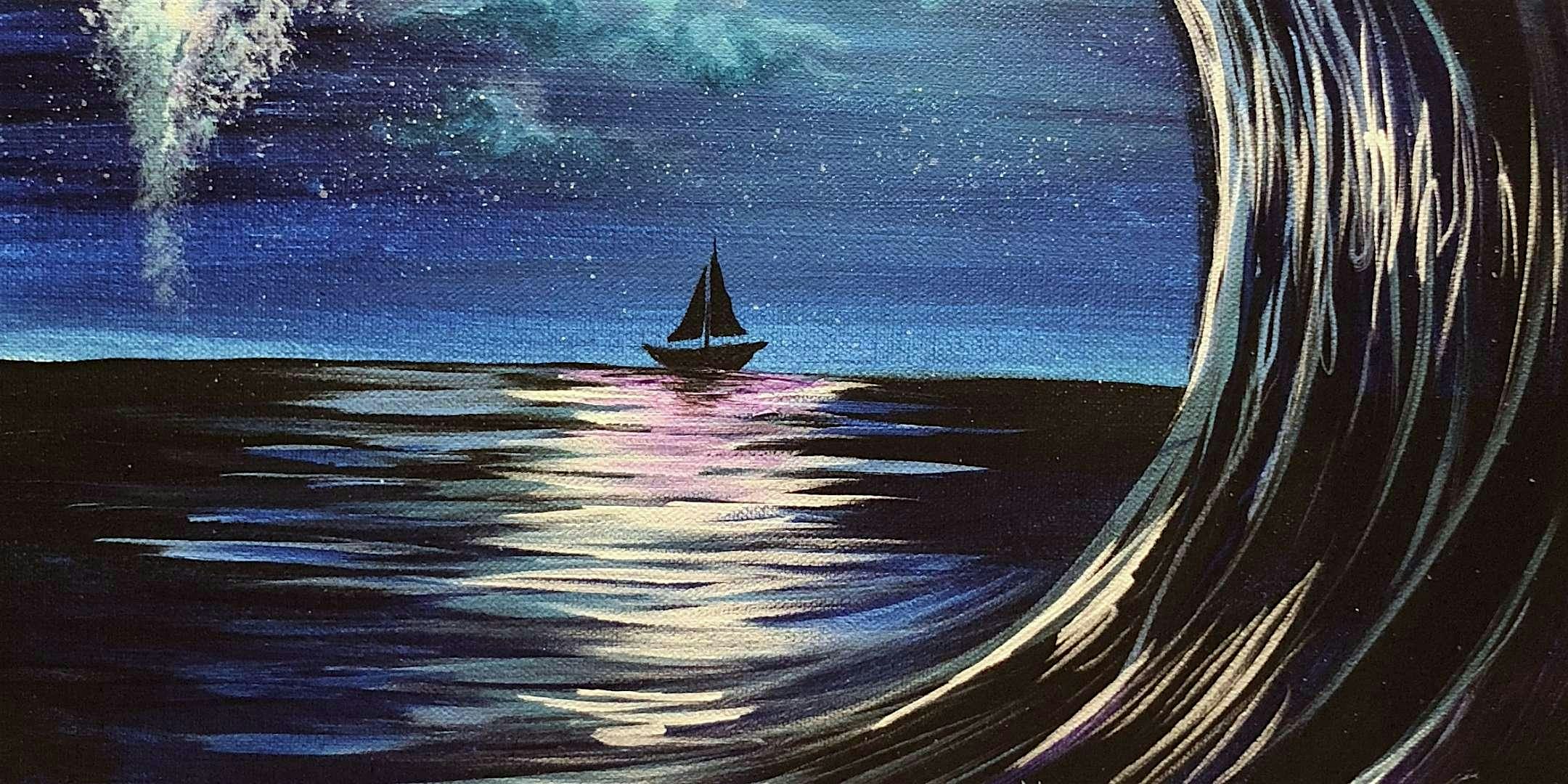 Moonlit Wave – Paint and Sip by Classpop!™ – Tyler, TX