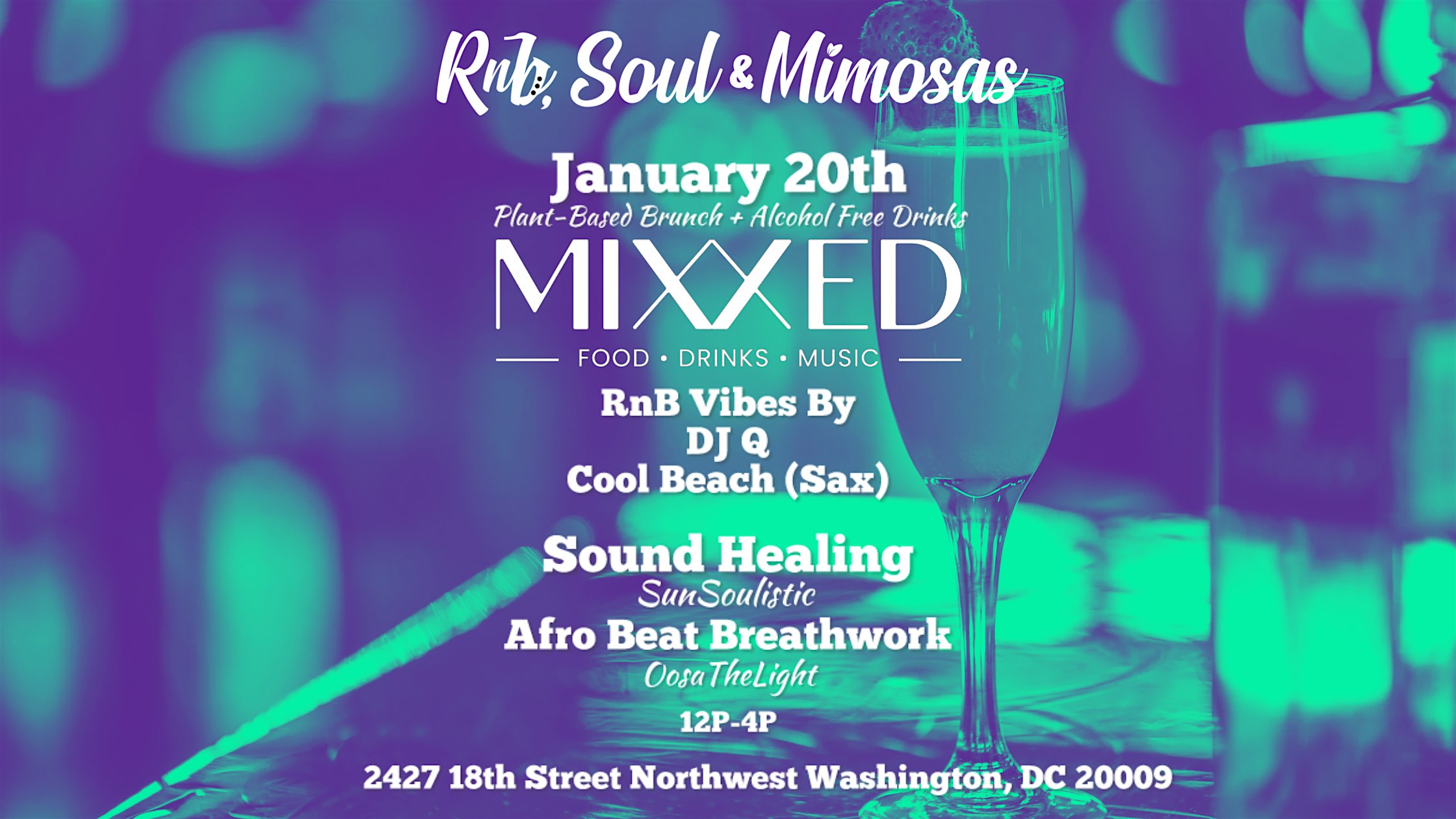 RnB, Soul & Mimosas Vegan Brunch + Wellness Experience – Washington, DC