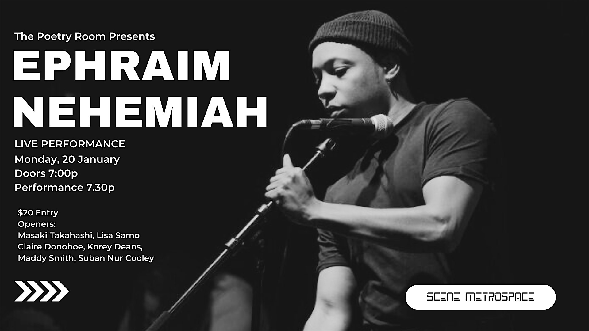 The Poetry Room Presents Ephraim Nehemiah – East Lansing, MI