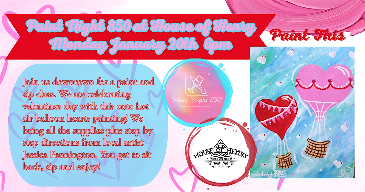 Paint Night 850 At House Of Henry Paint And Sip – Panama City, FL