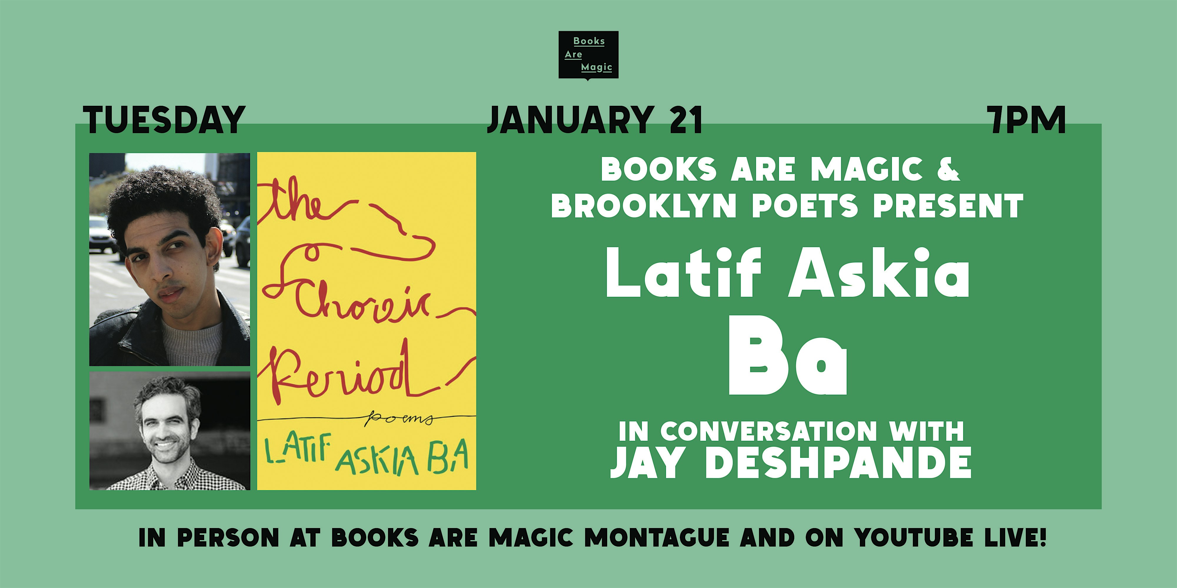 In-Store: Latif Askia Ba: The Choreic Period w/ Jay Deshpande – Brooklyn, NY