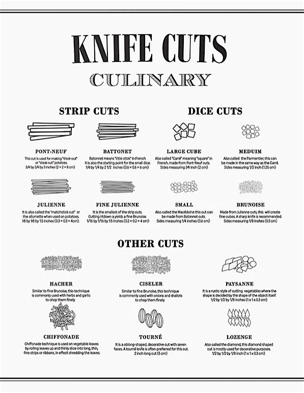 Basic Knife Skills 101 $60 – Monrovia, CA