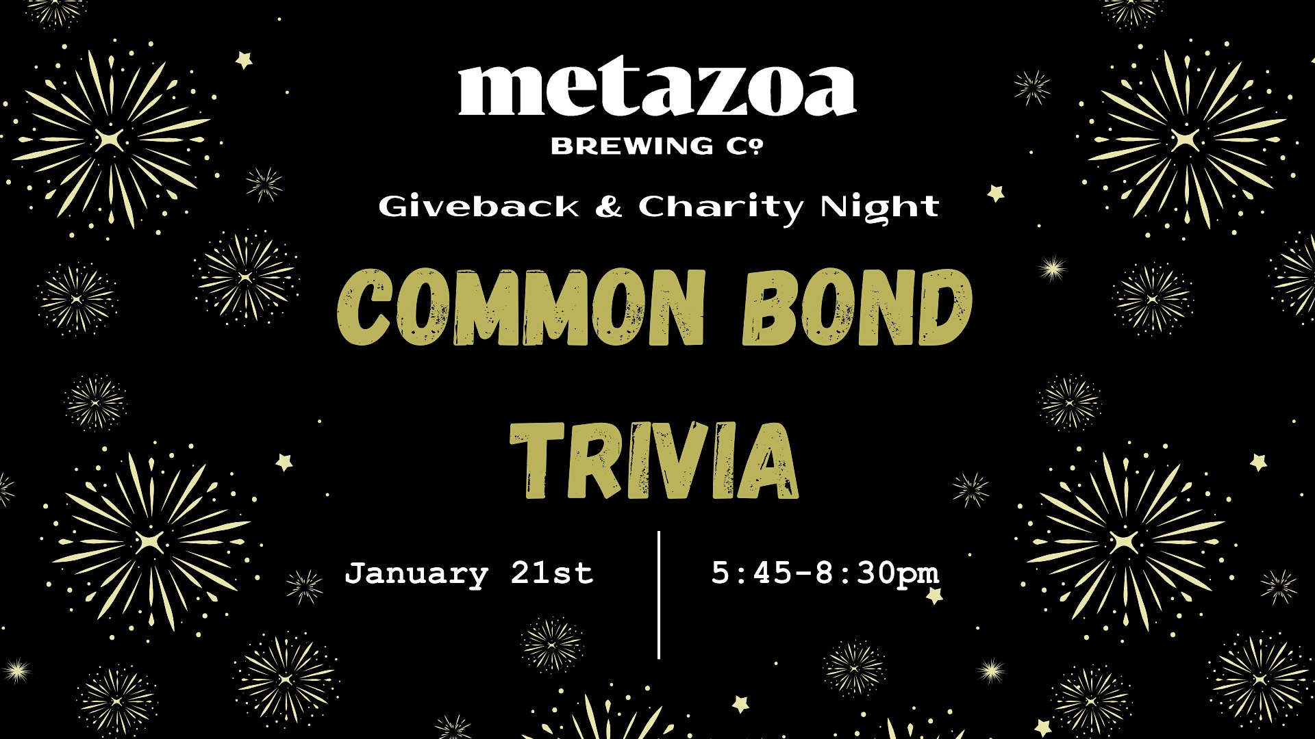 CHARITY TRIVIA: Common Bond – Indianapolis, IN