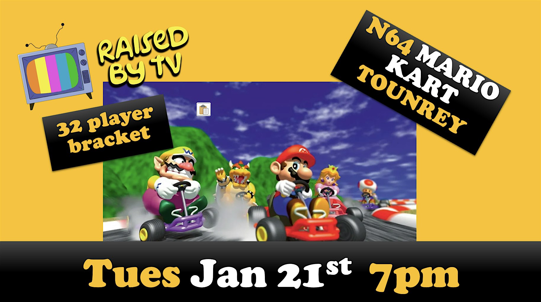 Mario Kart n64 Tournament – Seattle, WA