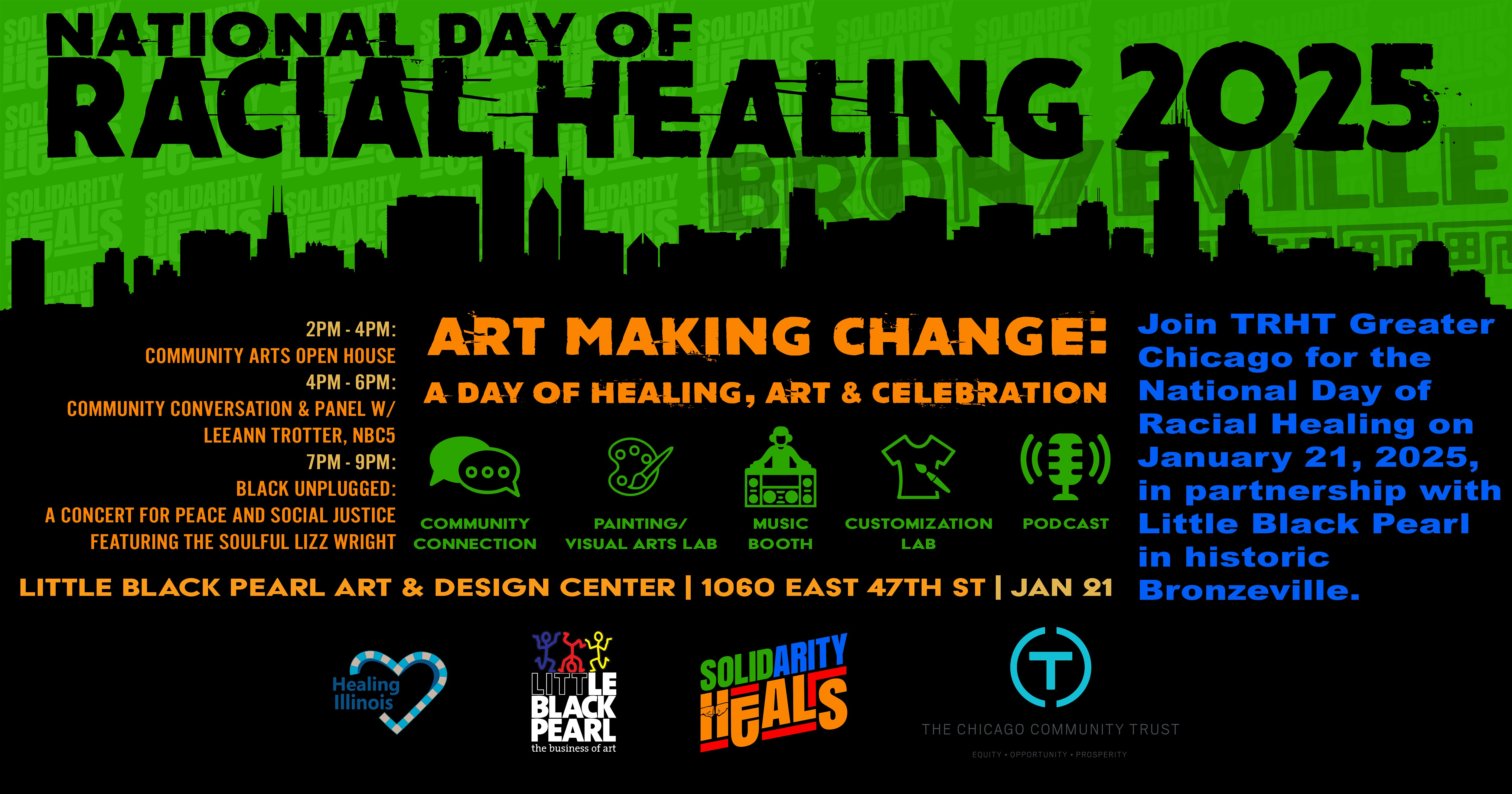 NDORH 2025: ART MAKING CHANGE!! ONE Day, TWO Healing Events!! – Chicago, IL