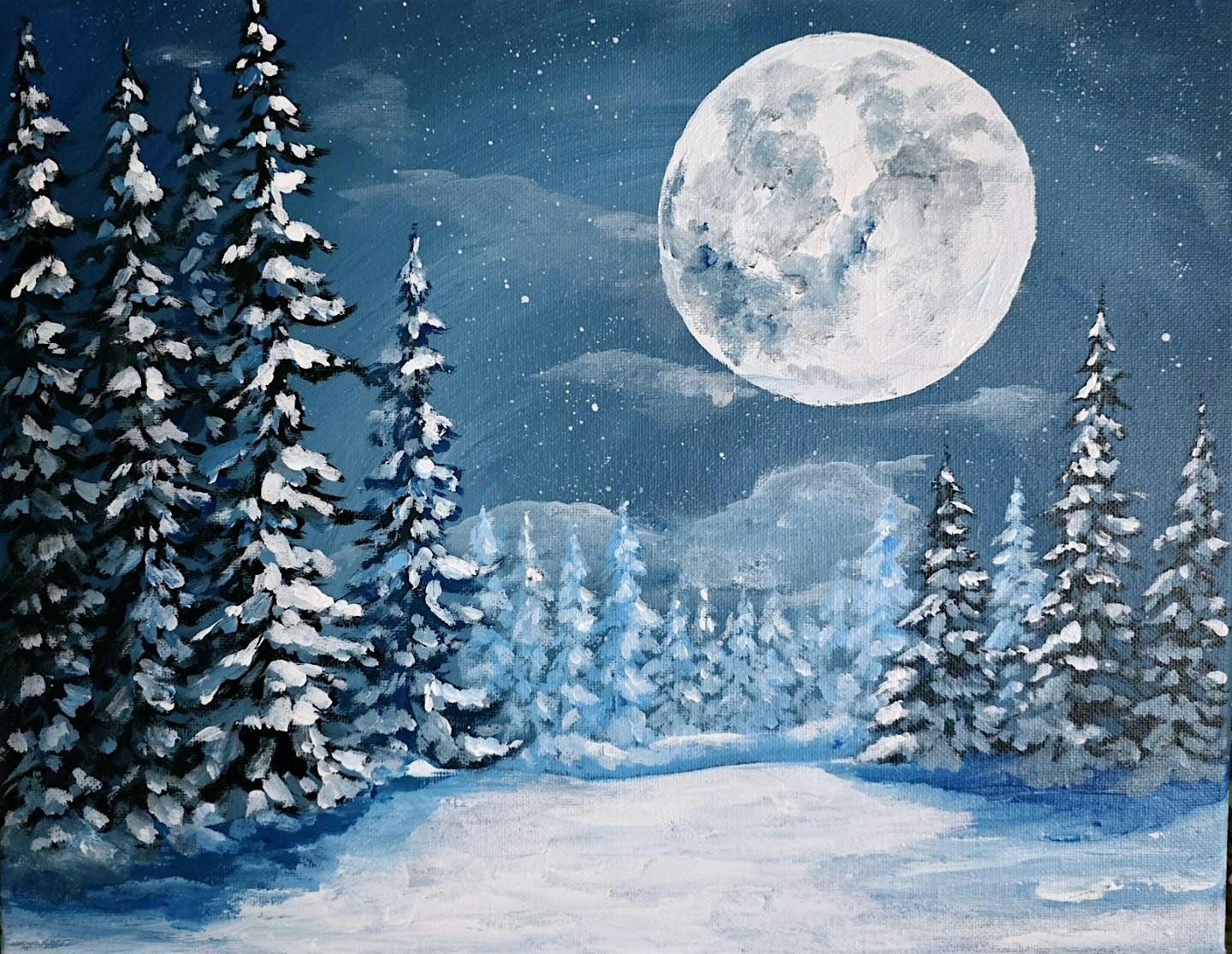 Winter Night **PAINT AND SIP** – Everett, WA